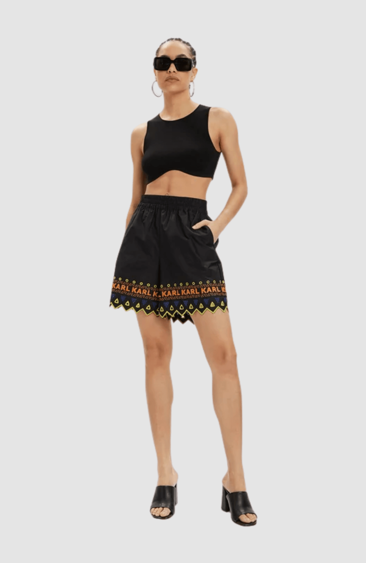 Embroidered Shorts