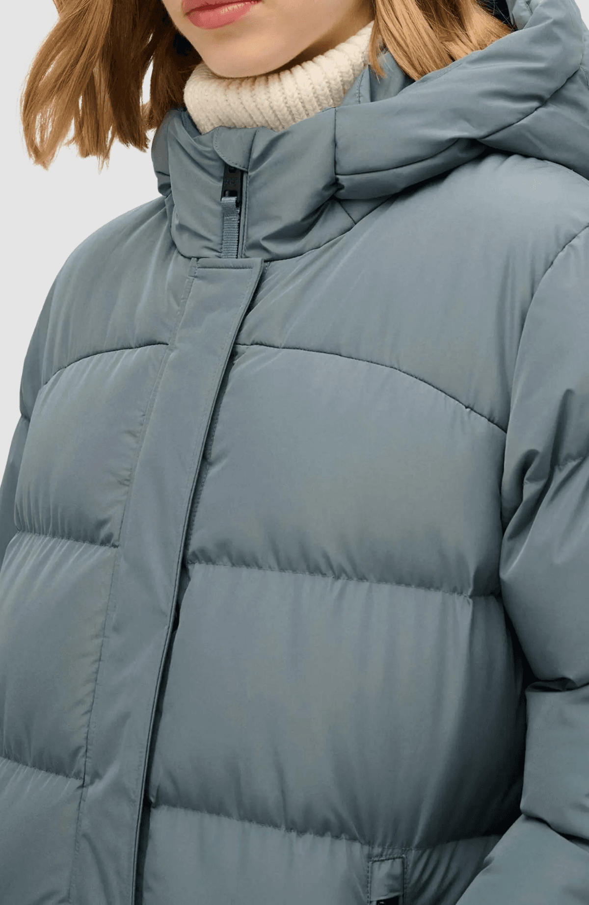 HOODED SPORTS PUFFER MID JKT