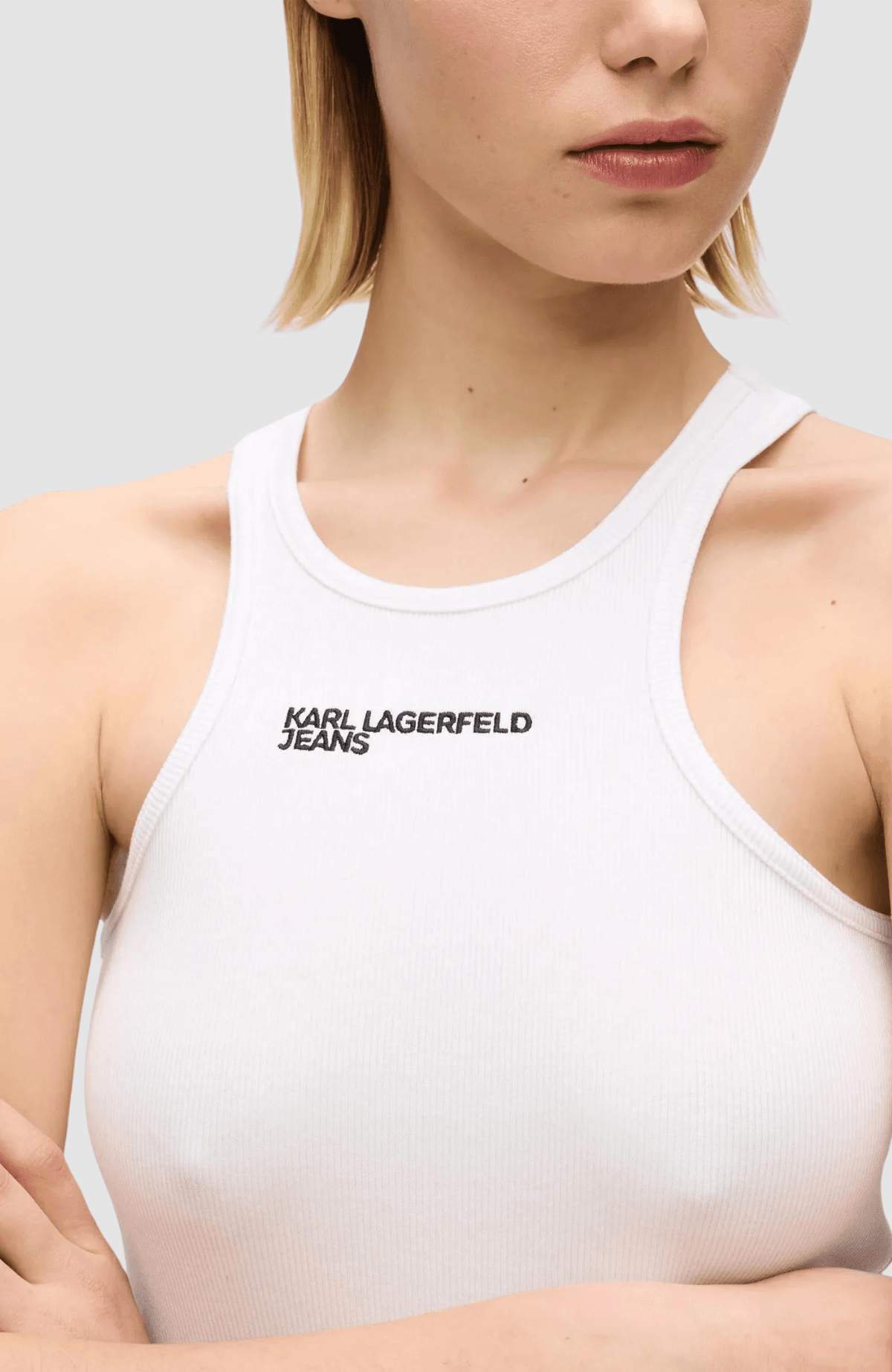 KLJ Ribbed Logo  Tank