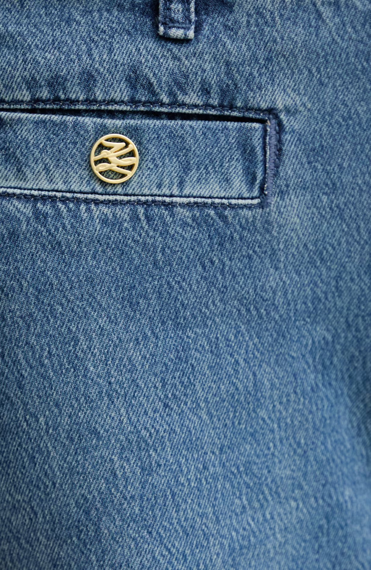 Wide Leg Denim Pants