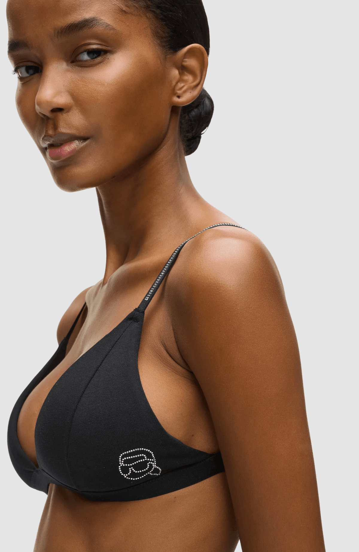 Ikon Rhinestone Triangle Bra