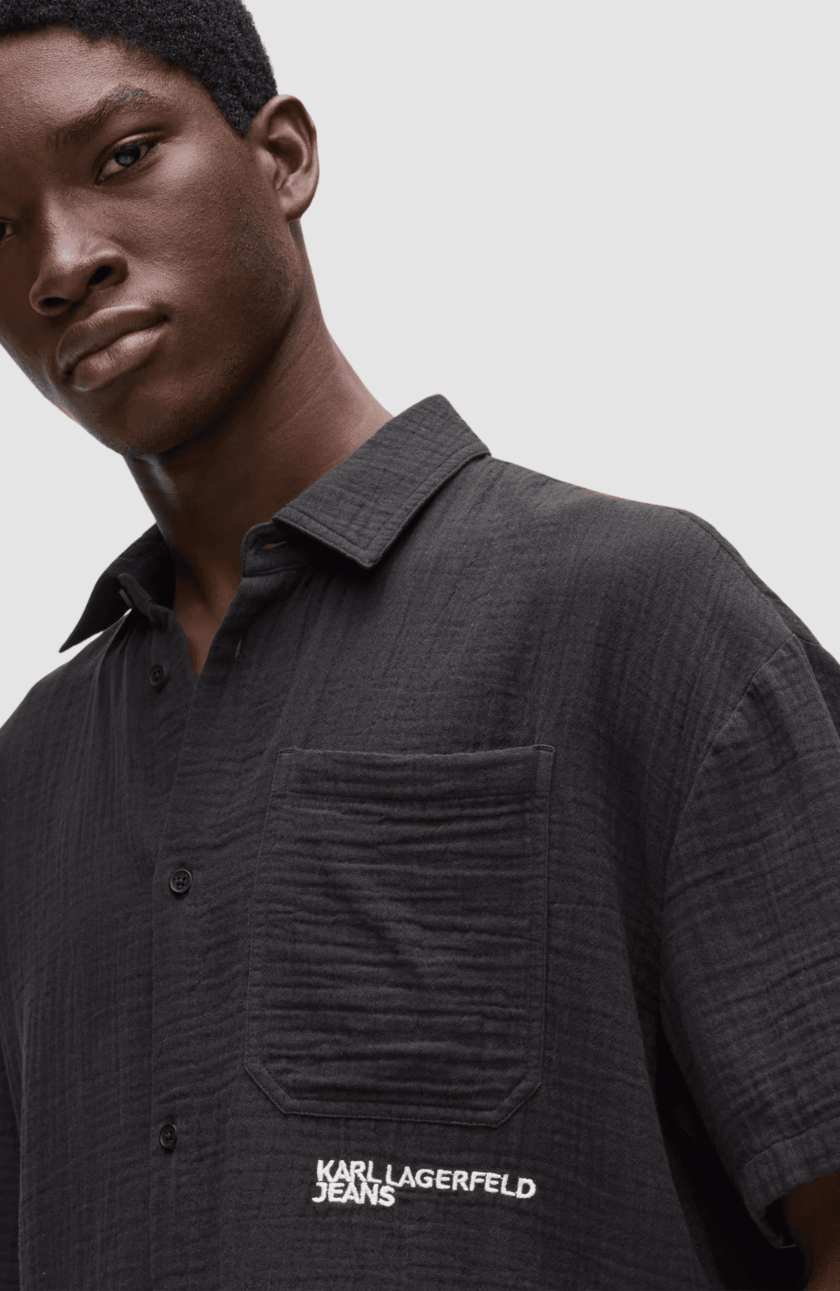 KLJ Ss Crinkled Shirt