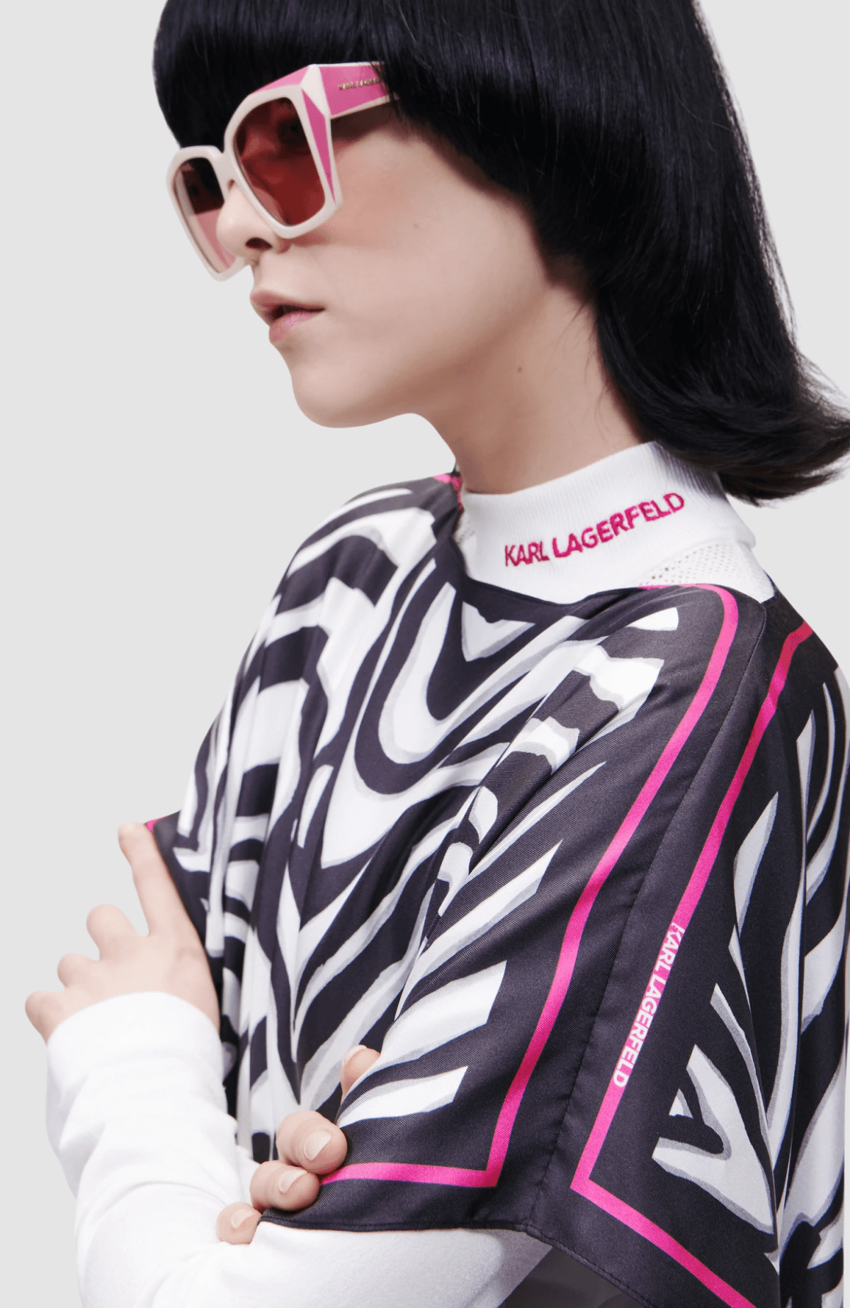 Zebra Silk Scarf Tunic