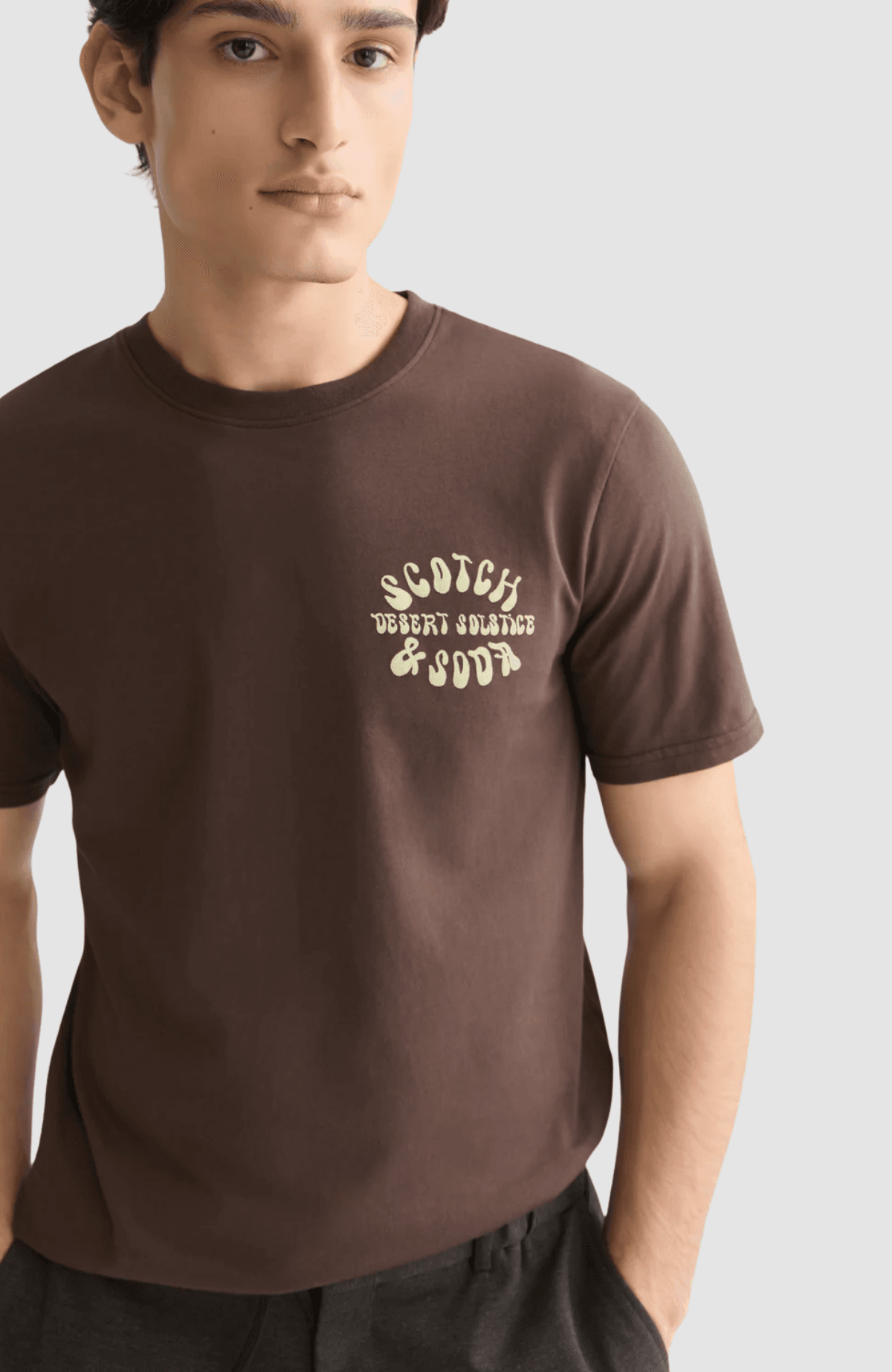 Left chest artwork regular-fit T-shirt