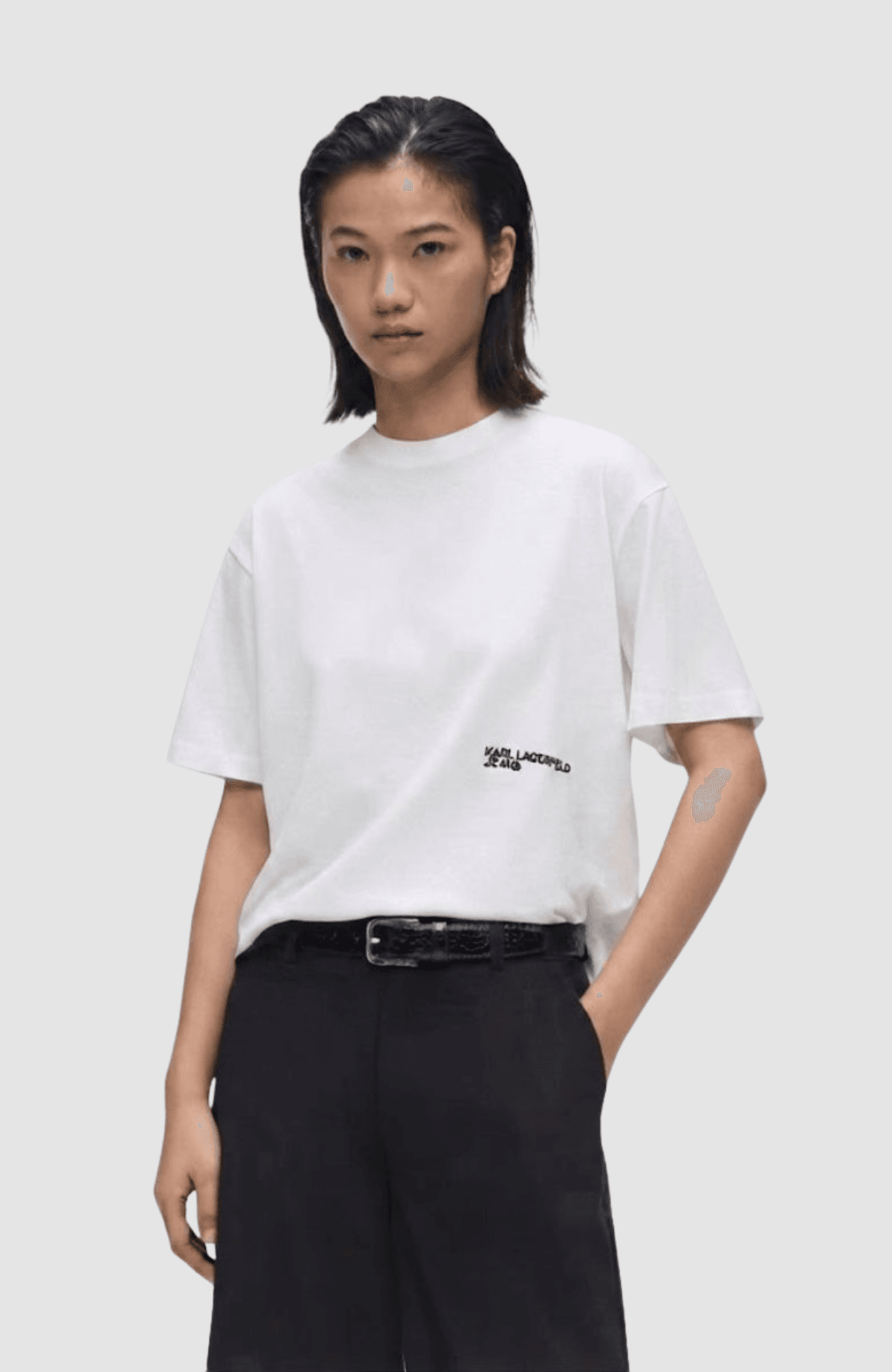 Klj Regular Tee Flocked Floral
