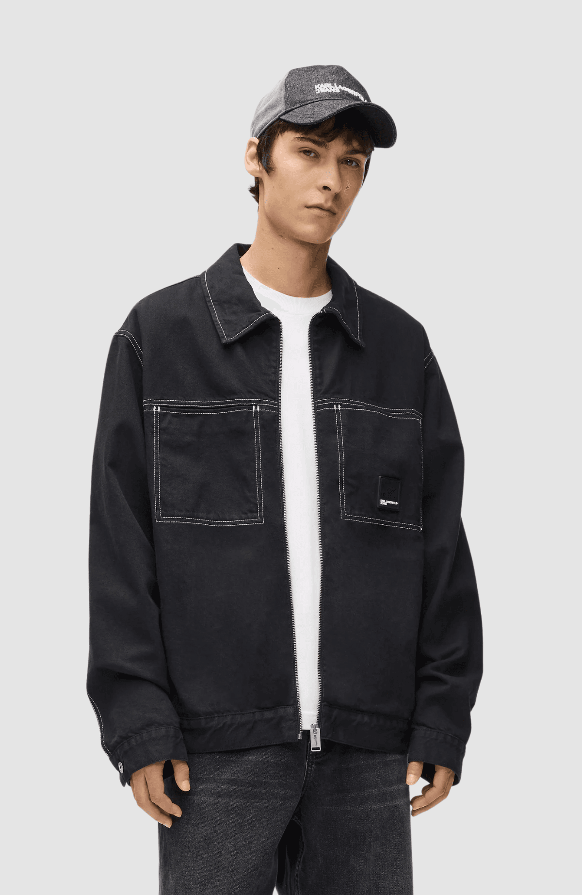 KLJ Contrast Stitch Jacket