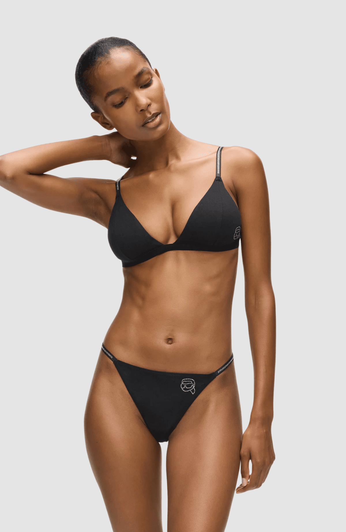 Ikon Rhinestone Triangle Bra