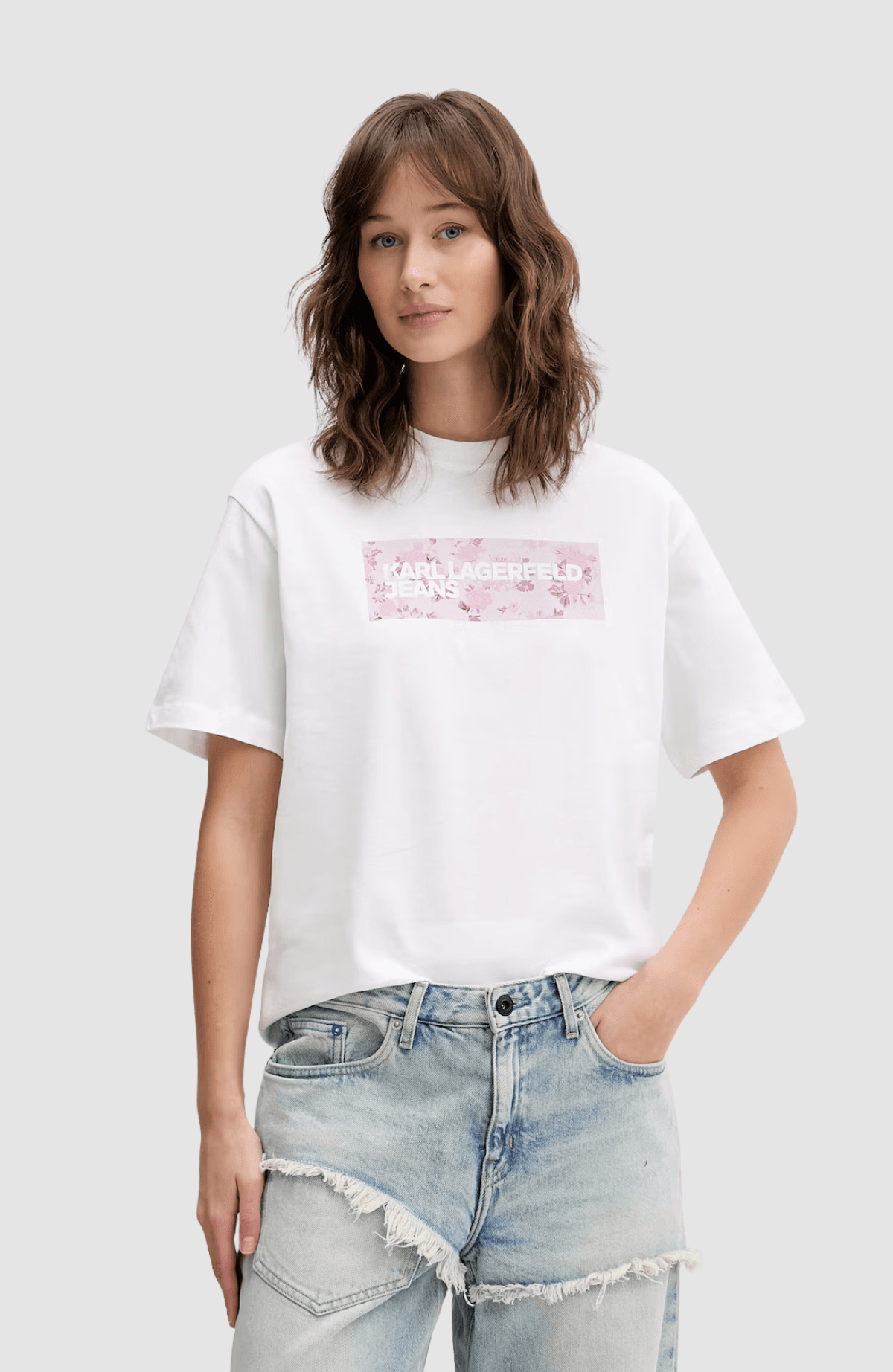 KLJ Reg Floral Logo Tee