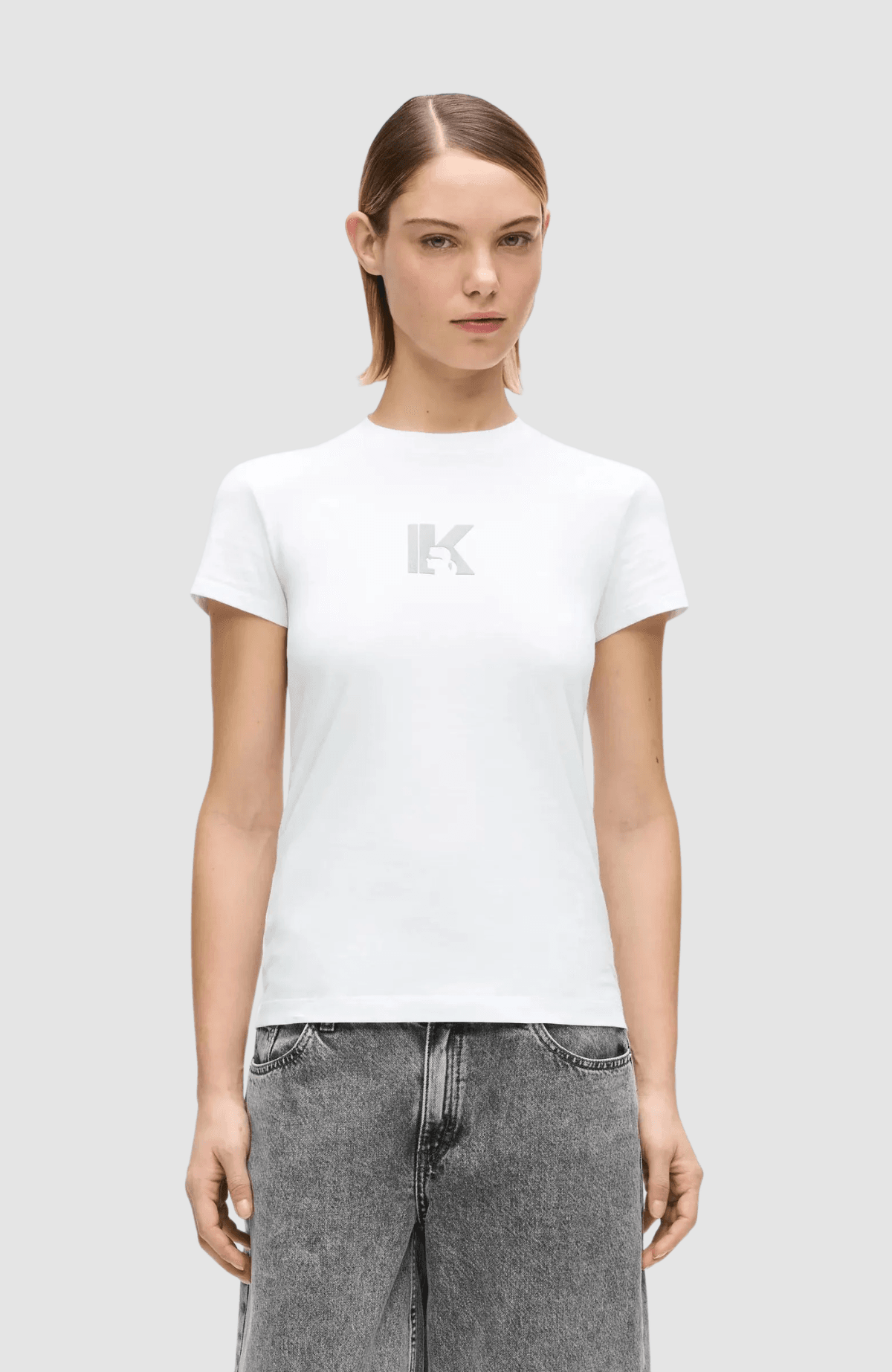 KLJ Slim Ss K Logo Tee
