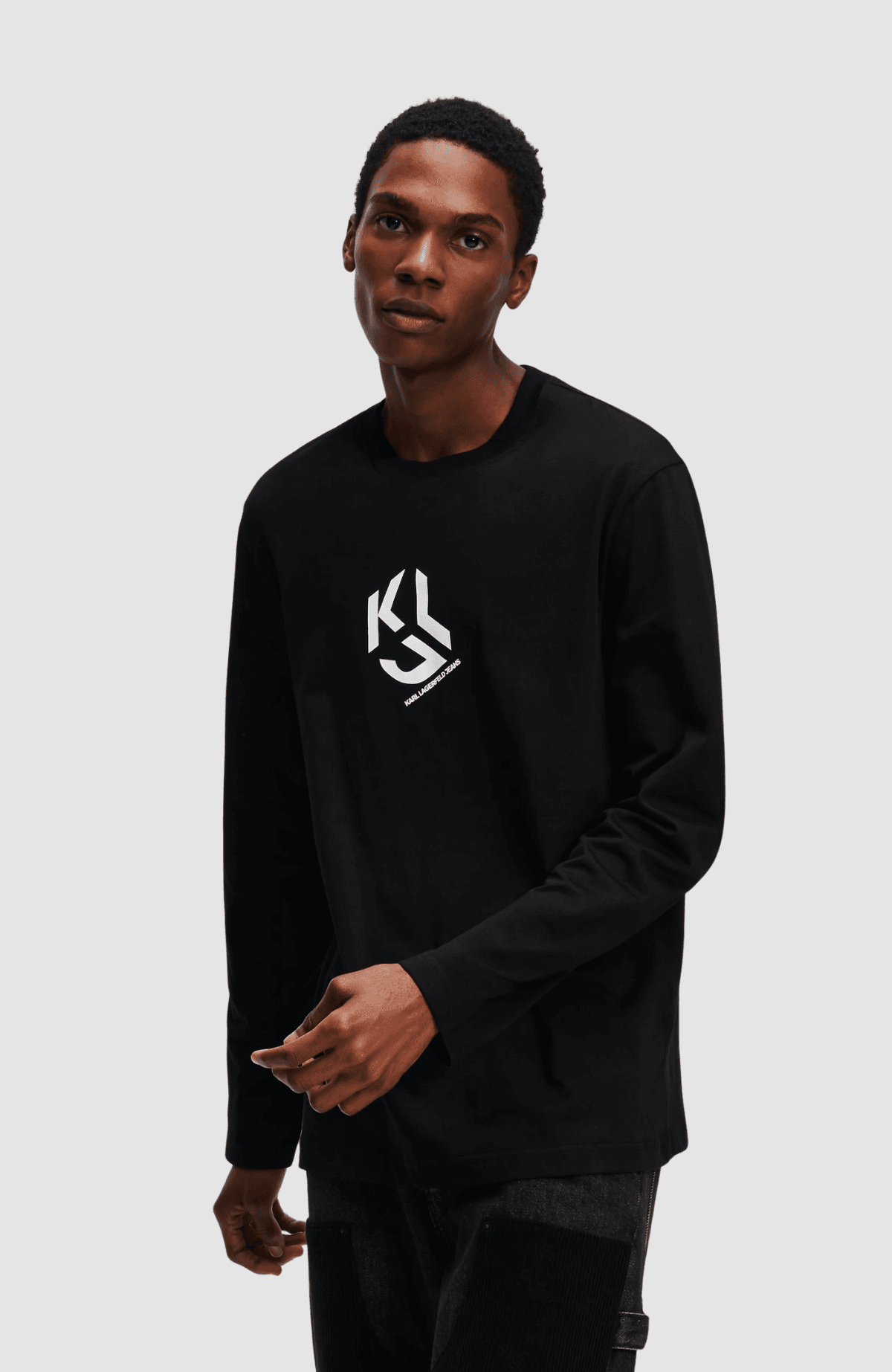KLJ REGULAR MONOGRAM LSLV TEE