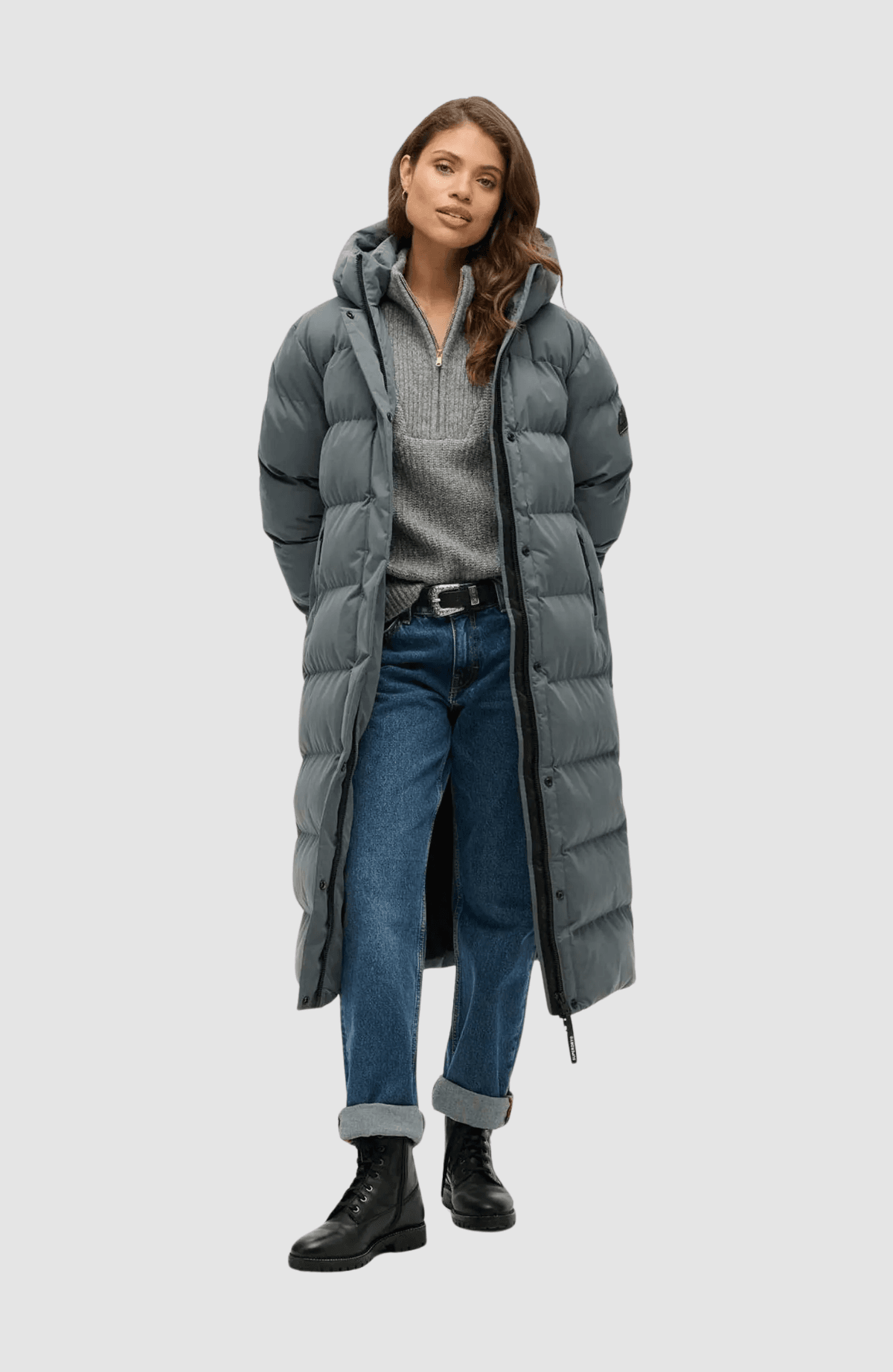 MICROFIBRE LONGLINE PUFFER JKT