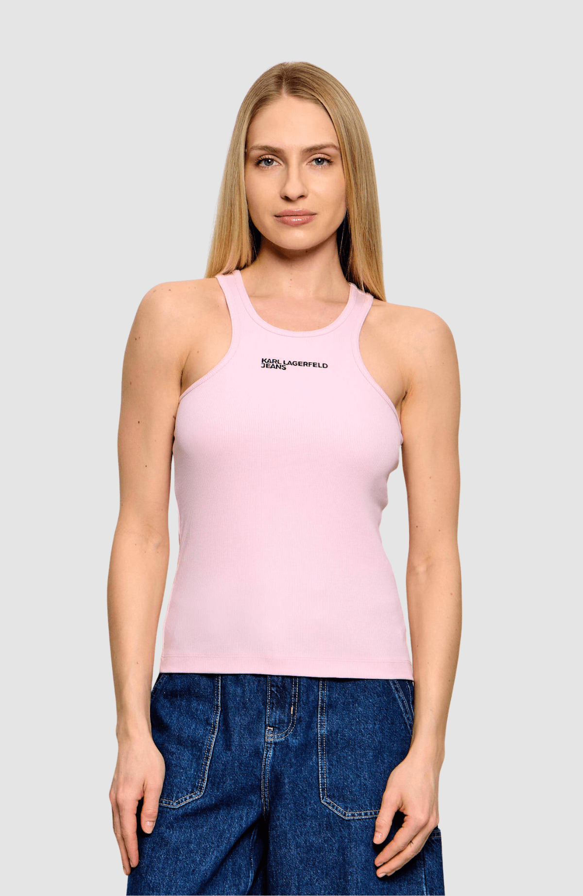 KLJ Ribbed Logo  Tank