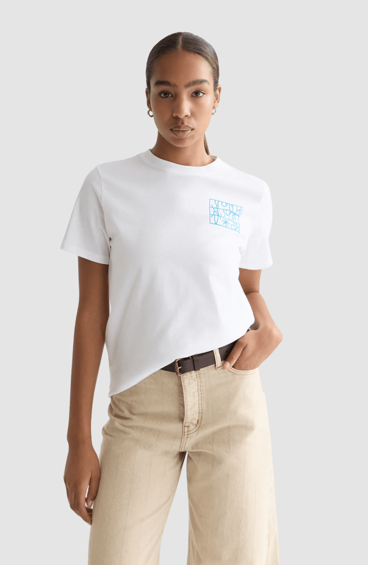 Small artwork regular-fit T-shirt