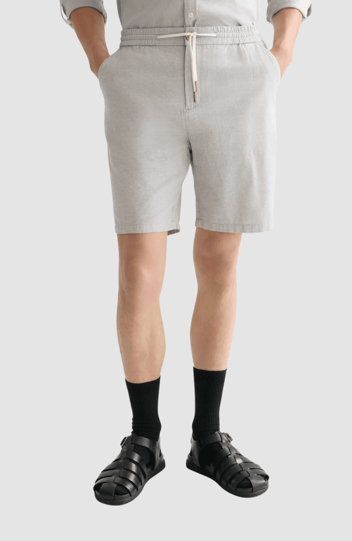 Seasonal core Fave cotton linen regularfit chino shorts