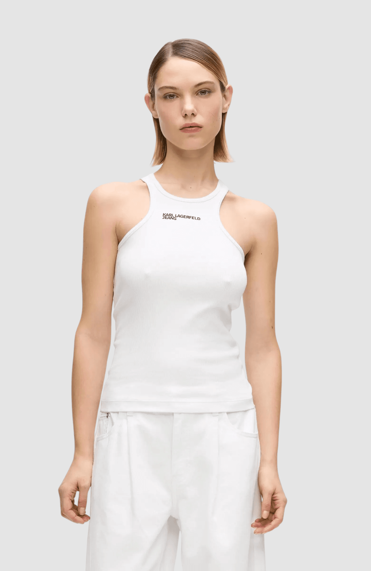 KLJ Ribbed Logo  Tank