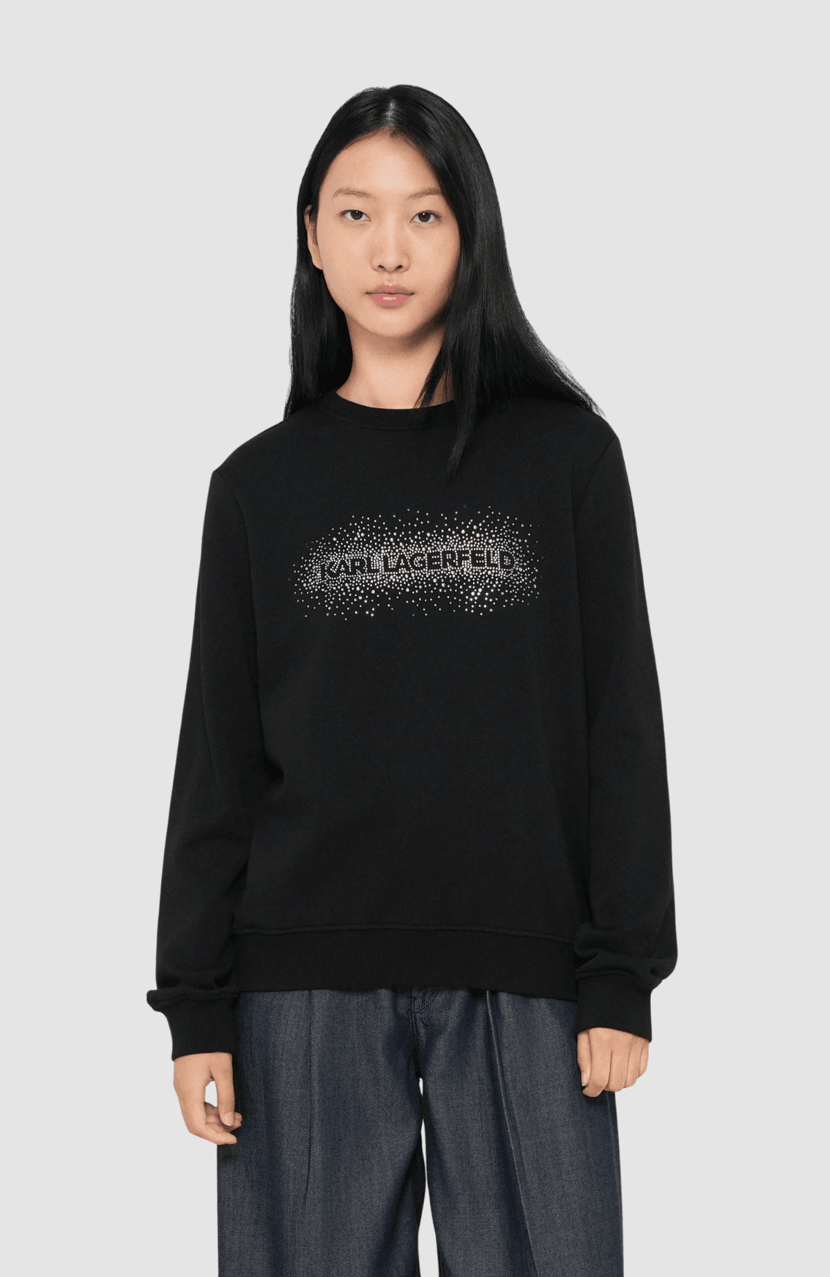 Logo Rhinestone Sweatshirt