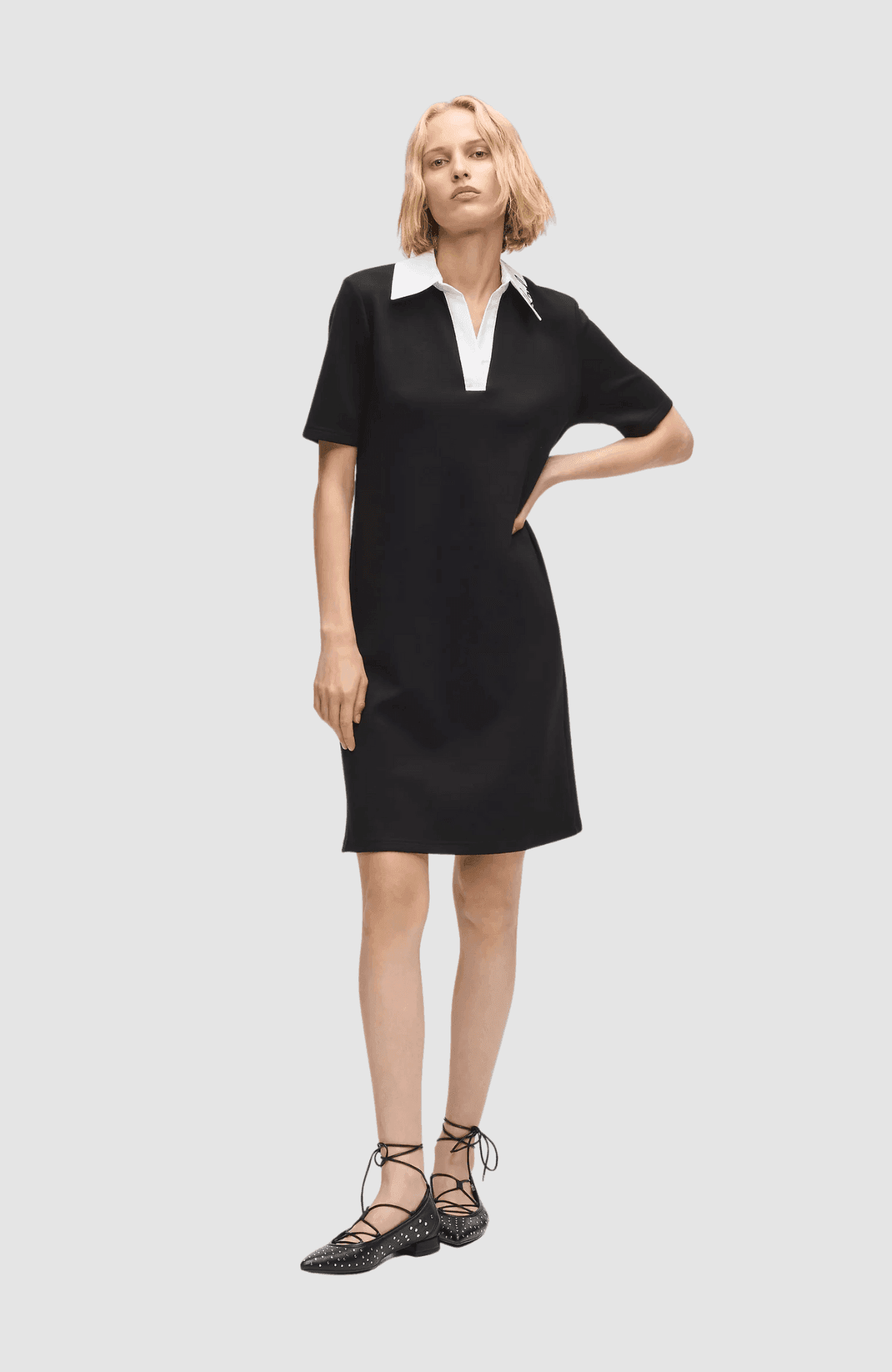 Signature Collar T-Shirt Dress