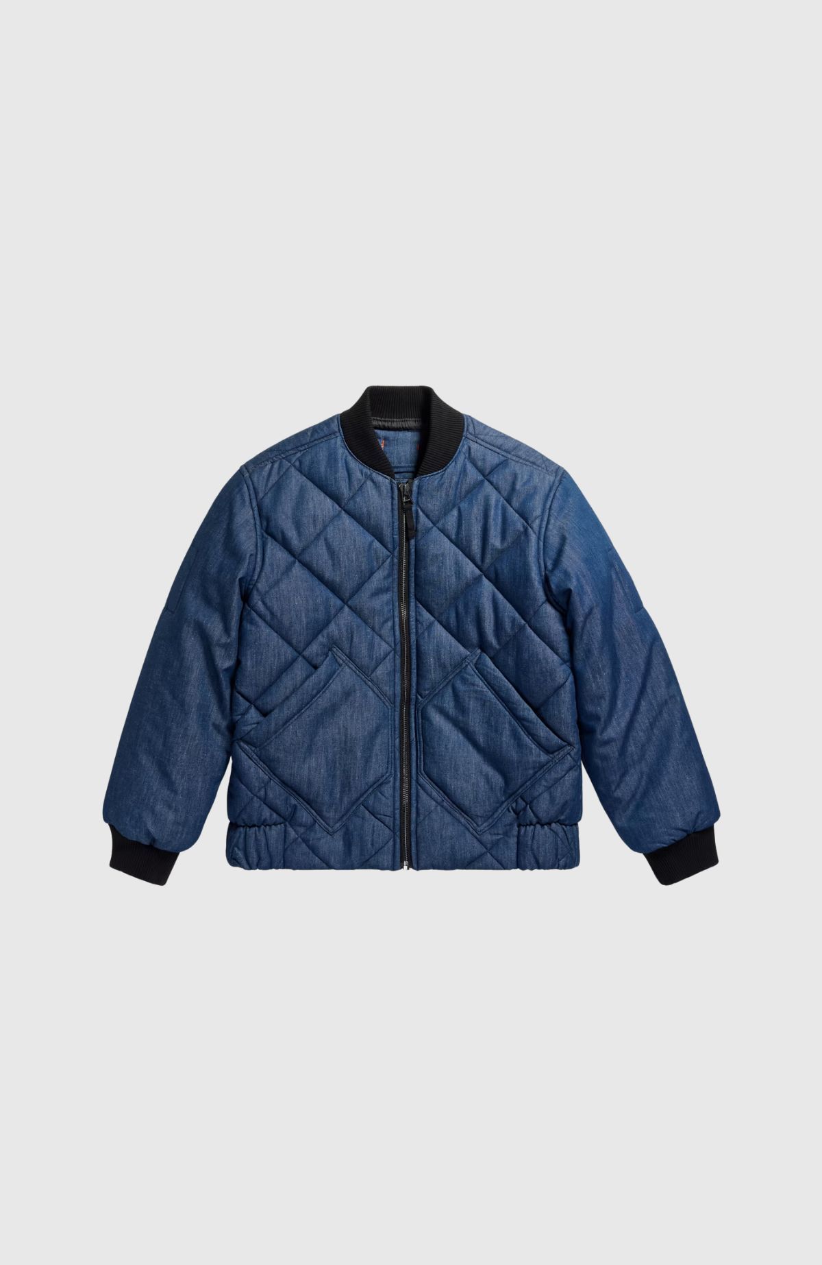 Padded Denim Bomber