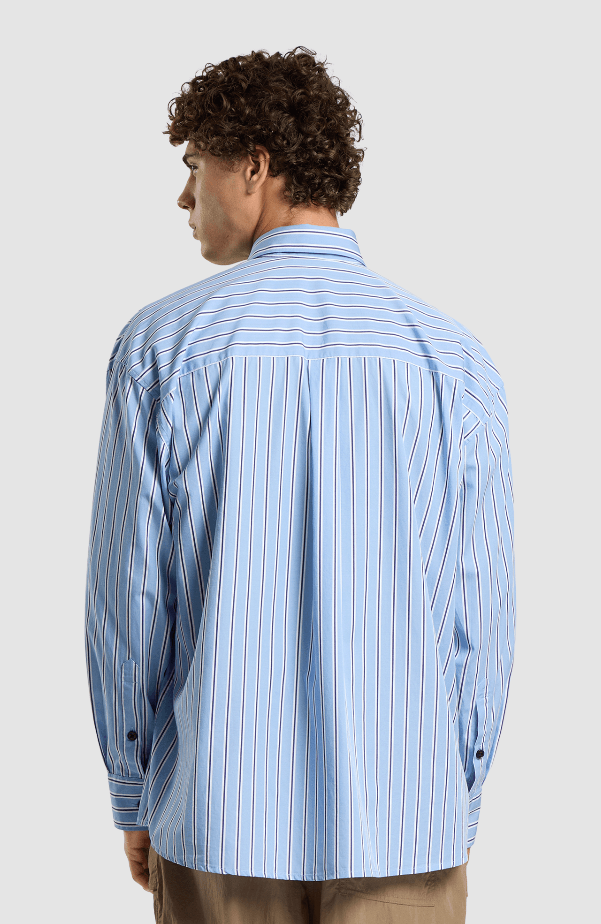 Palm Type Strip Over Shirt L/S
