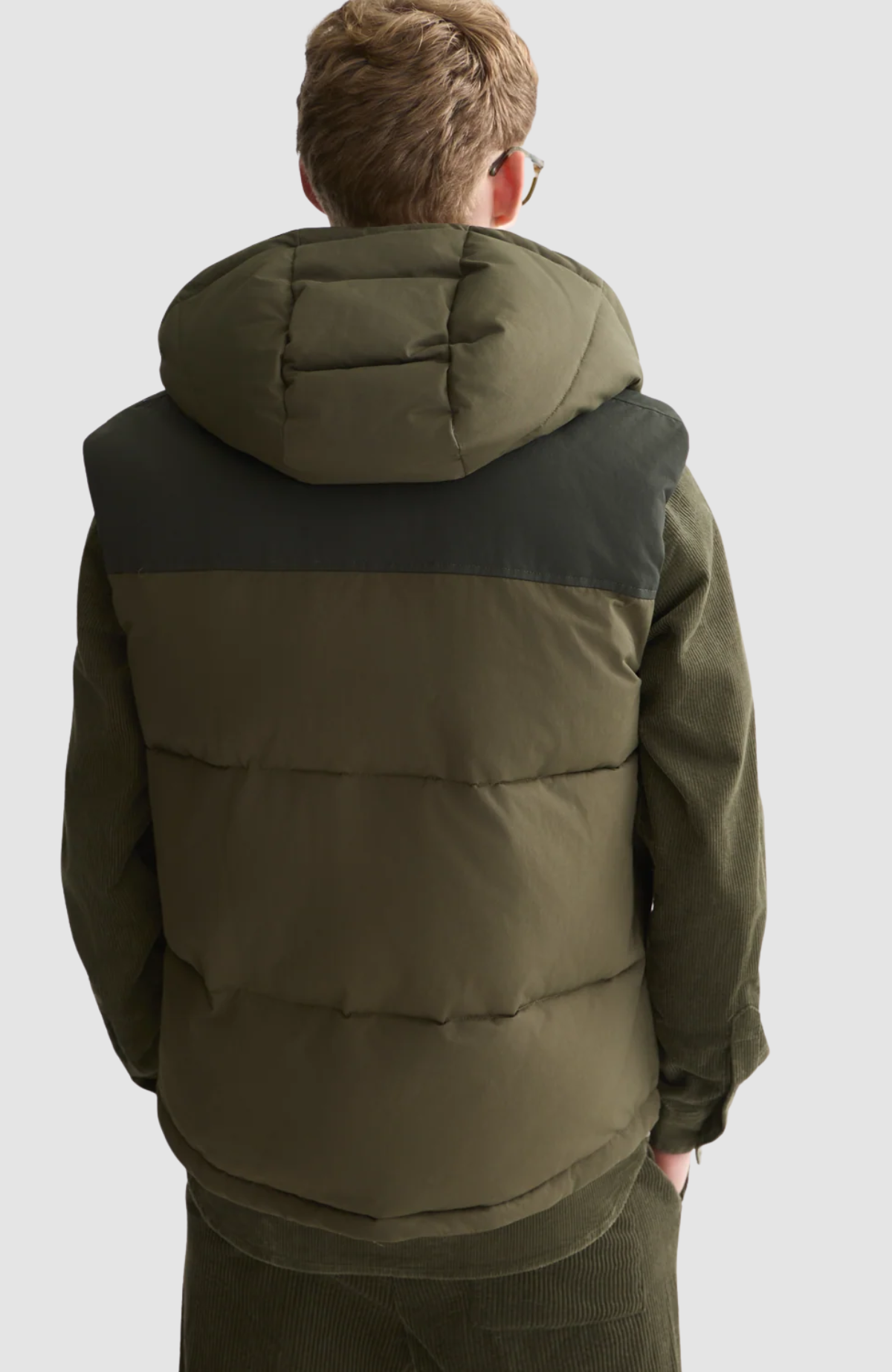 Hooded puffer vest