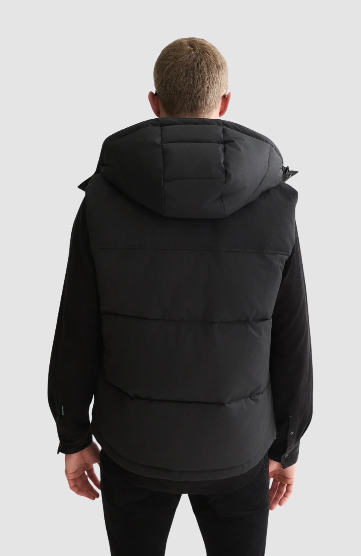 Hooded puffer vest