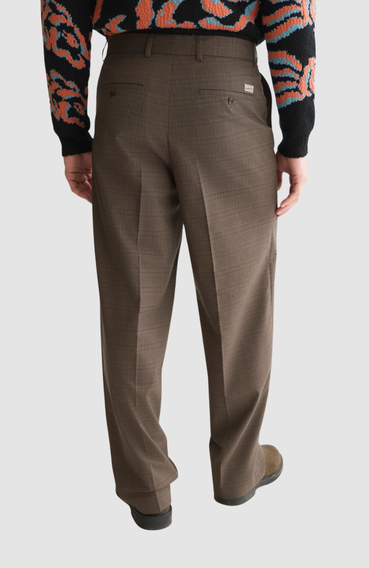 Milo yarn-dyed wool-blend relaxed straight-fit chino