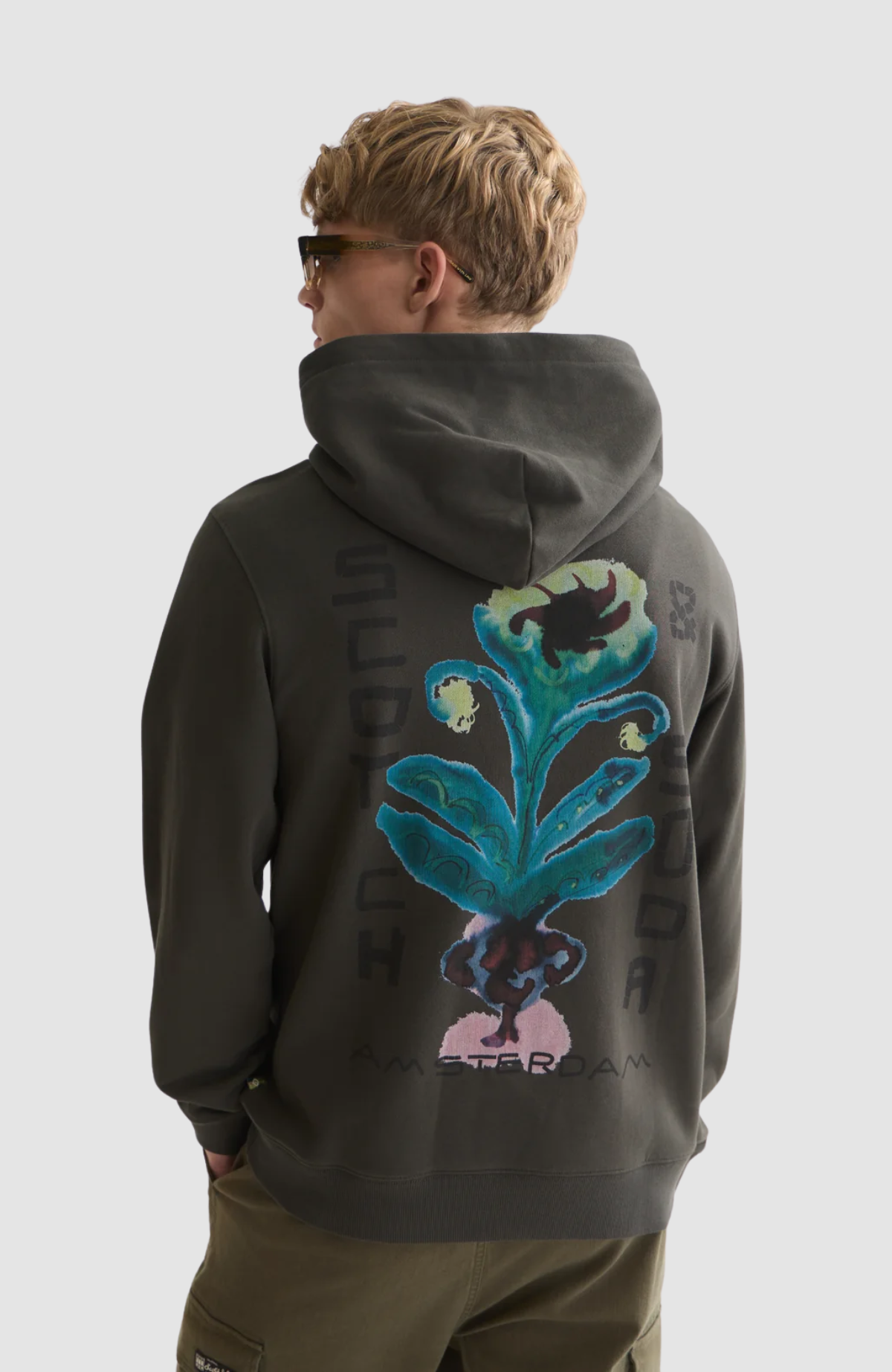 Front and back artwork regularfit hoodie