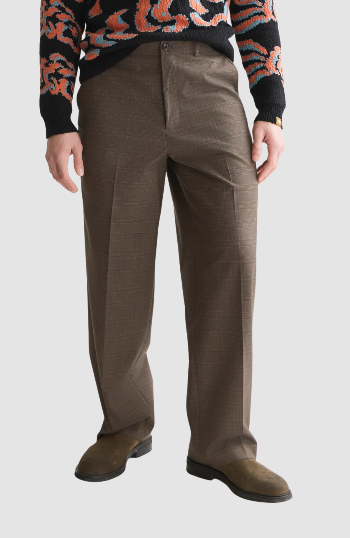 Milo yarn-dyed wool-blend relaxed straight-fit chino