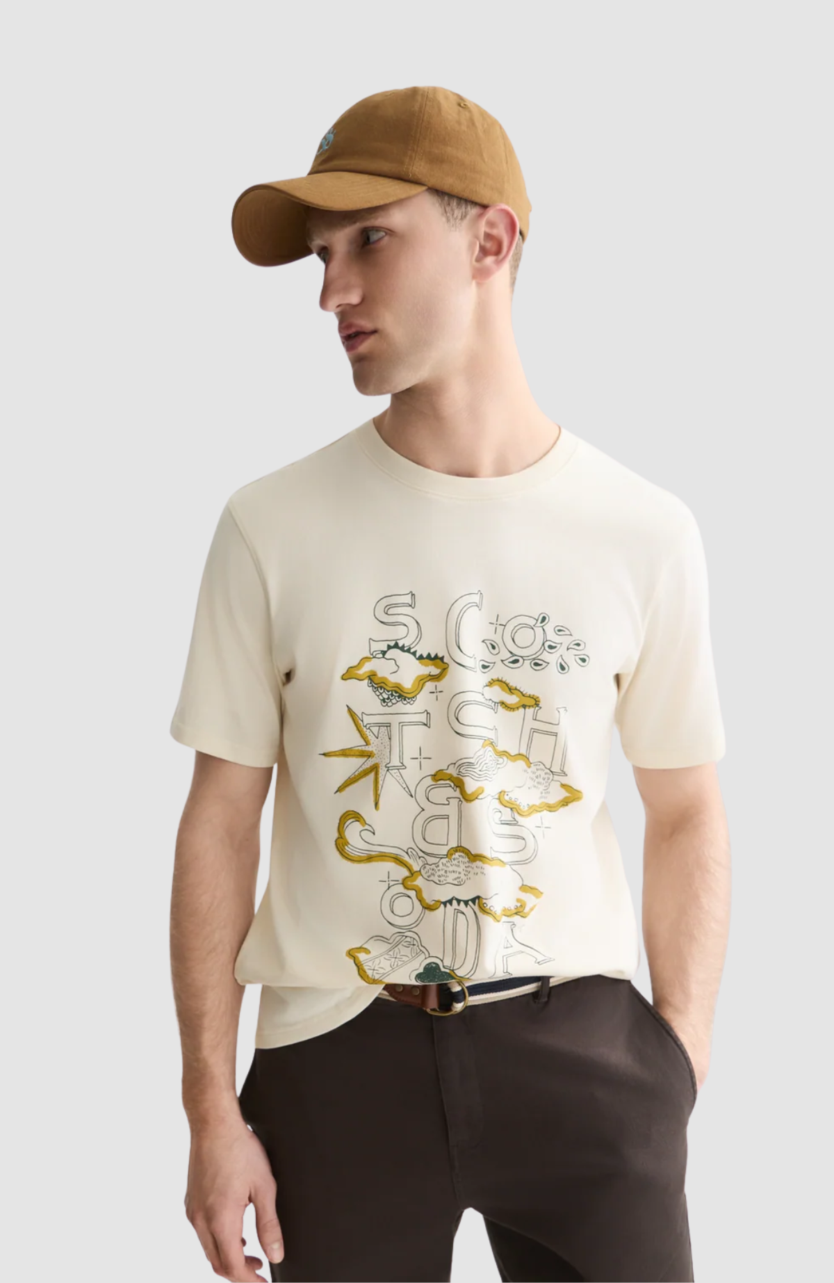 Front artwork regular-fit T-shirt
