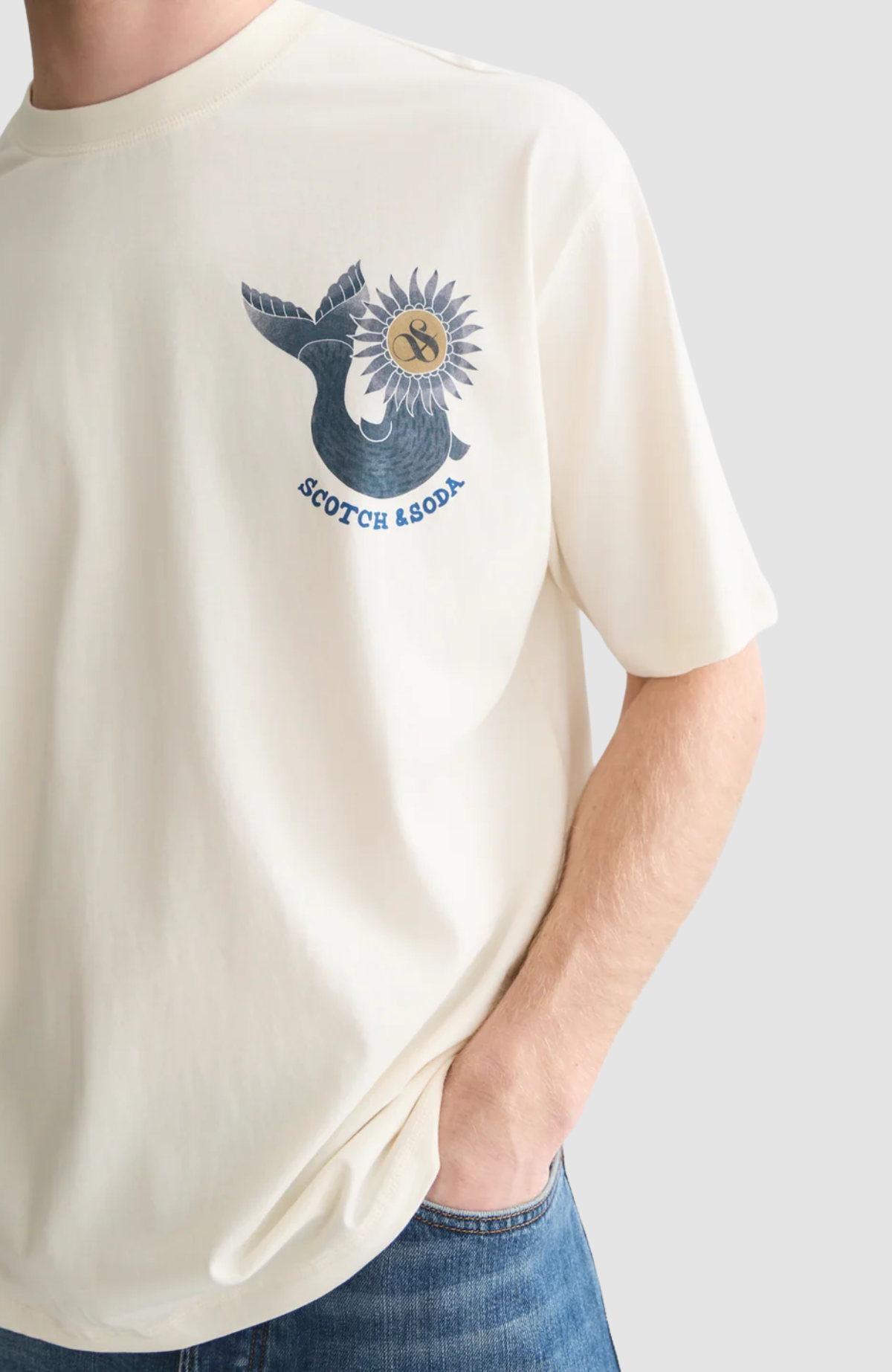 Front and back artwork loose-fit T-shirt