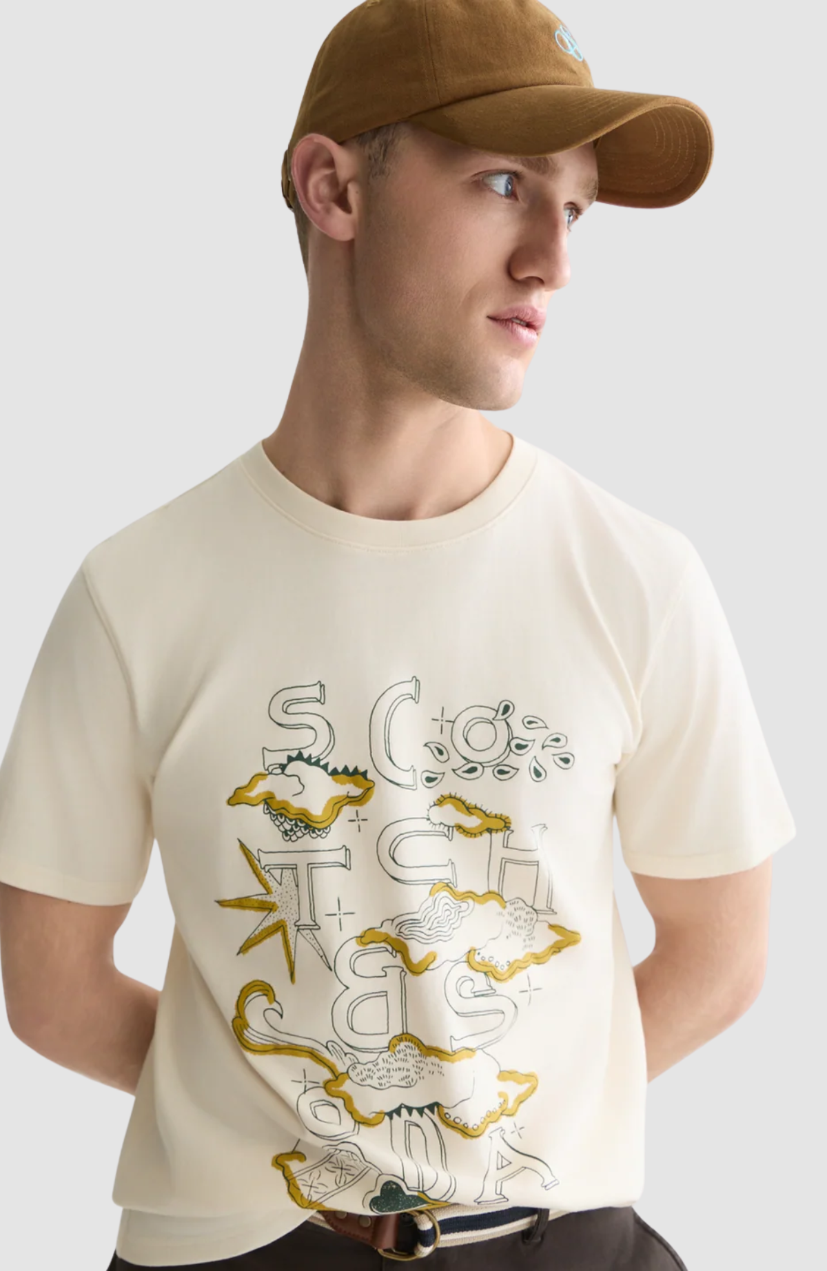 Front artwork regular-fit T-shirt