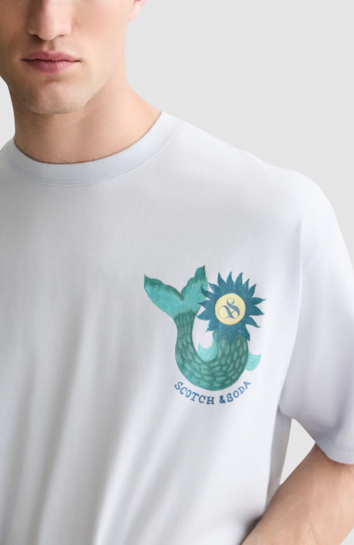 Front and back artwork loose-fit T-shirt