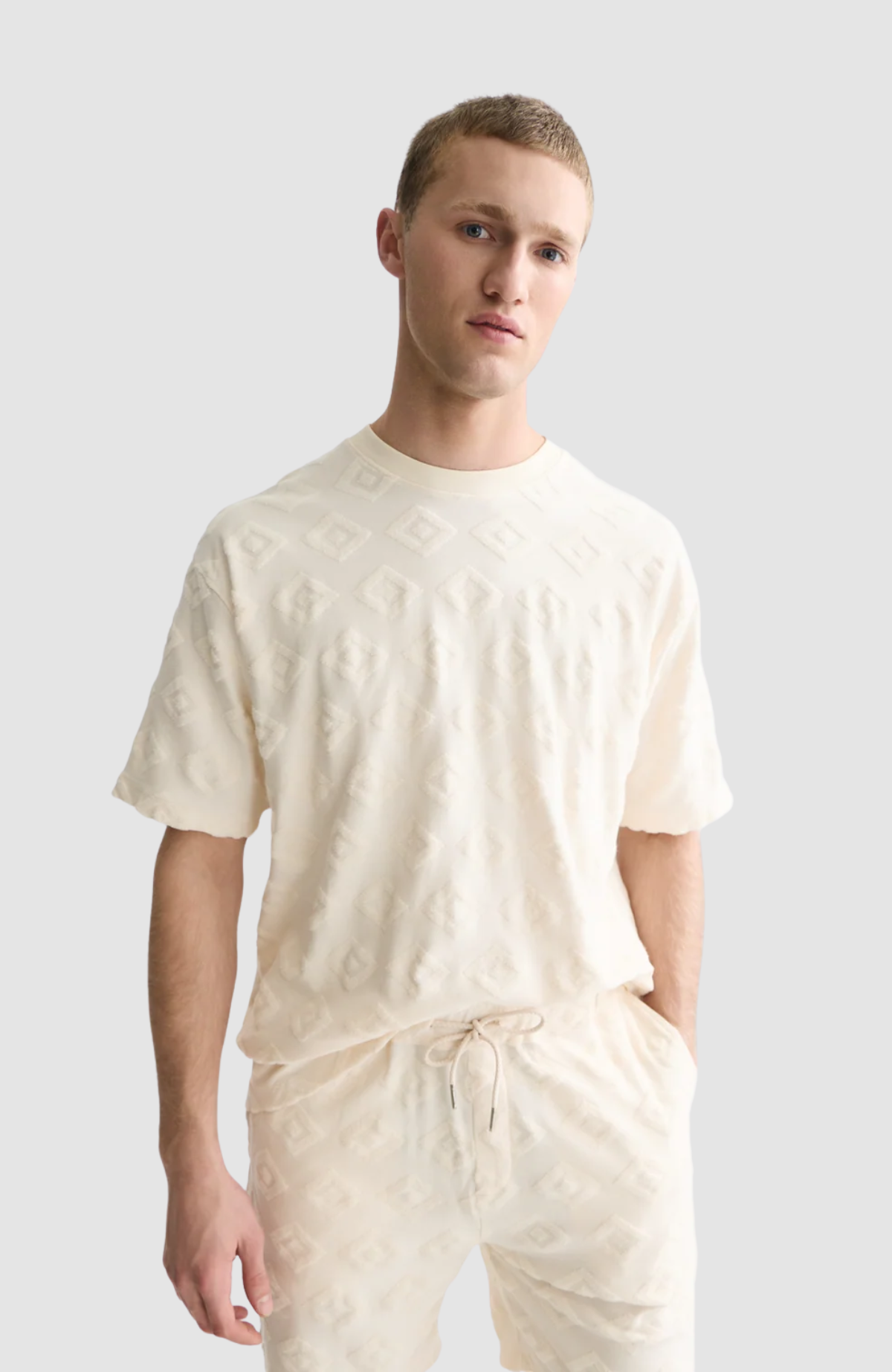 Jacquard loose-fit T-shirt