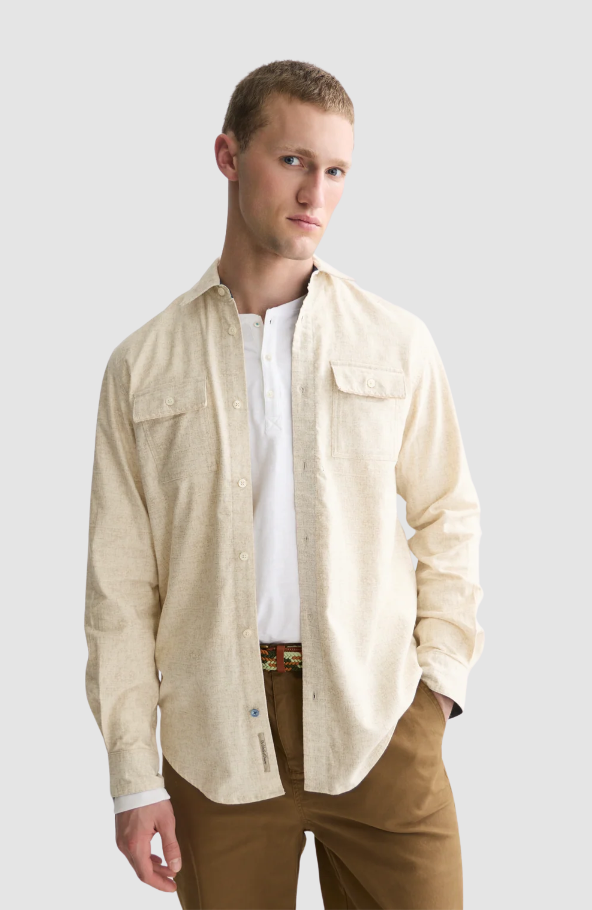 Melange regular-fit shirt