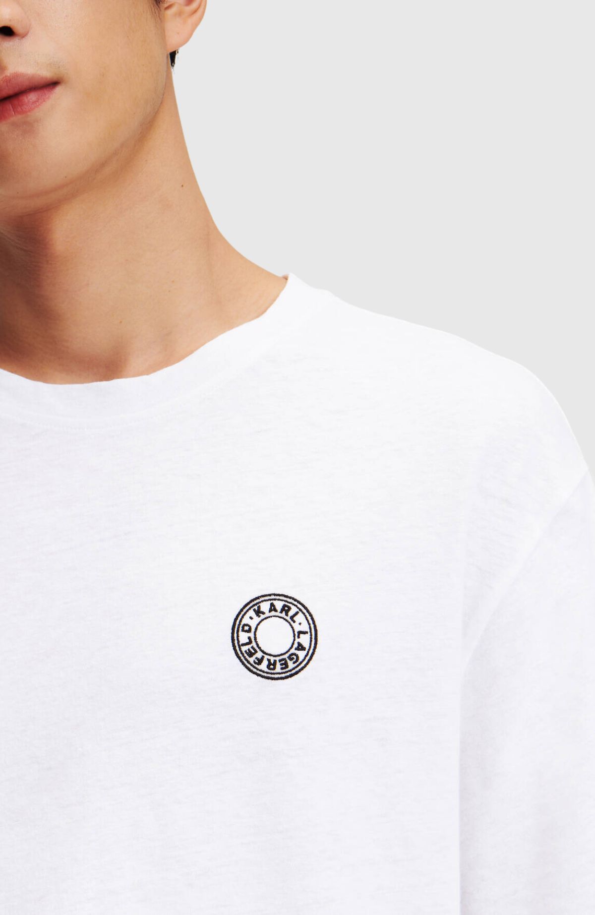 Small Circle Logo Linen Tee