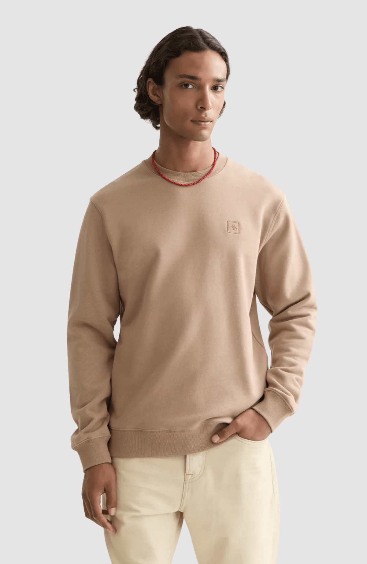 Seasonal core logo badge regular-fit sweatshirt