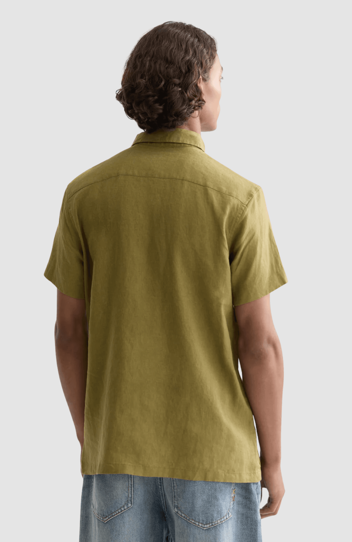Seasonal core linen regular-fit short sleeve shirt