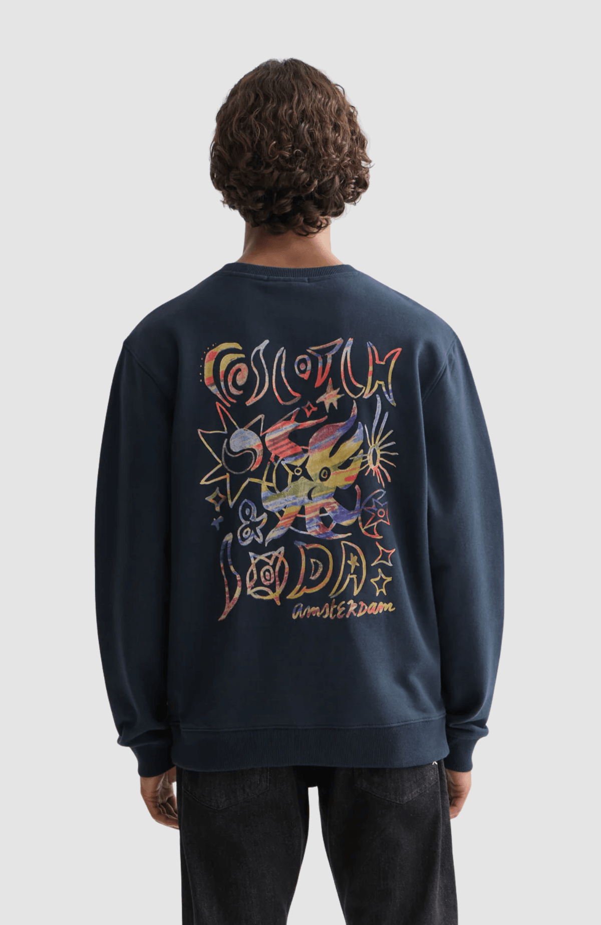 Front and back artwork regular-fit sweatshirt