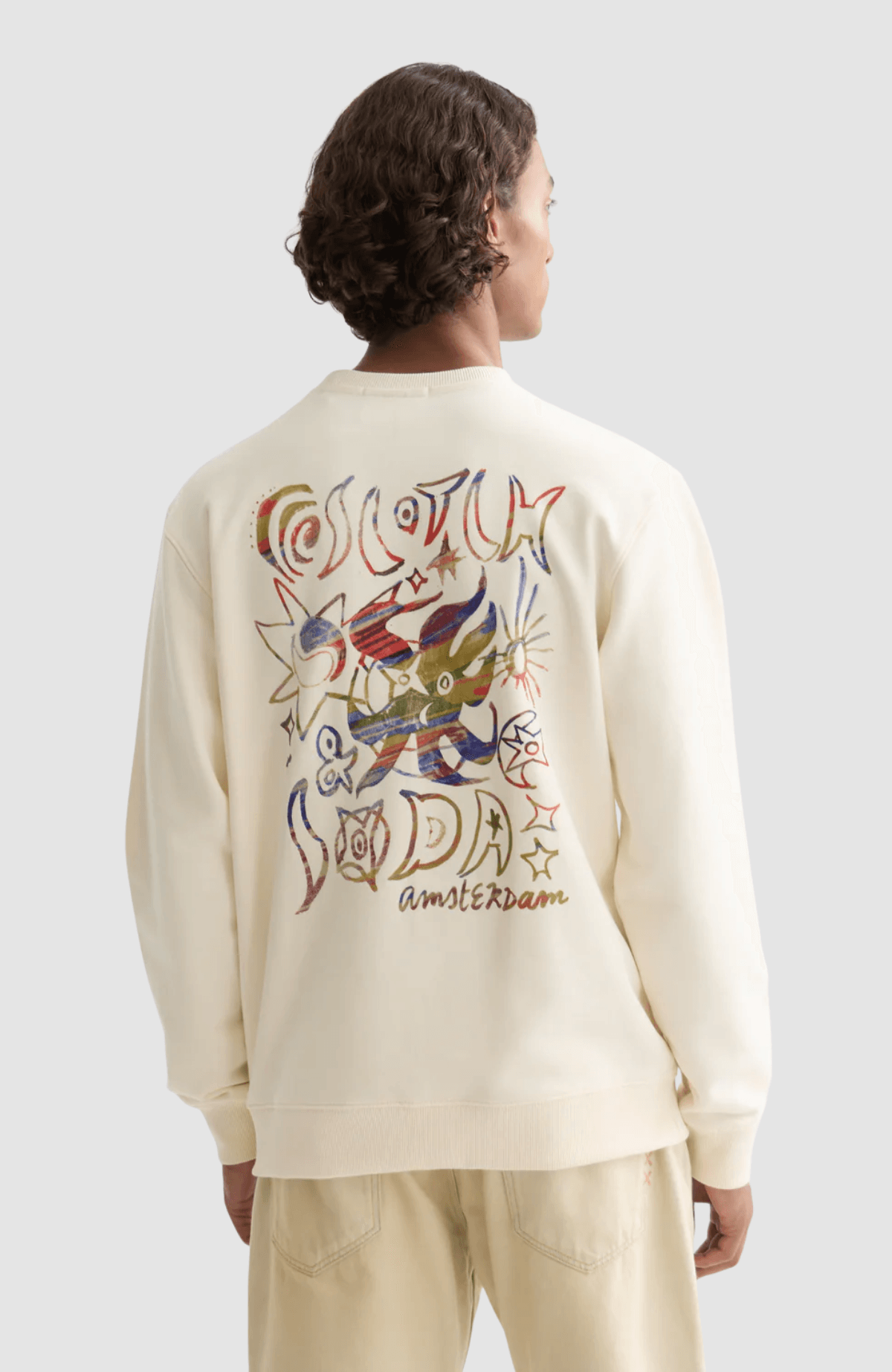 Front and back artwork regular-fit sweatshirt