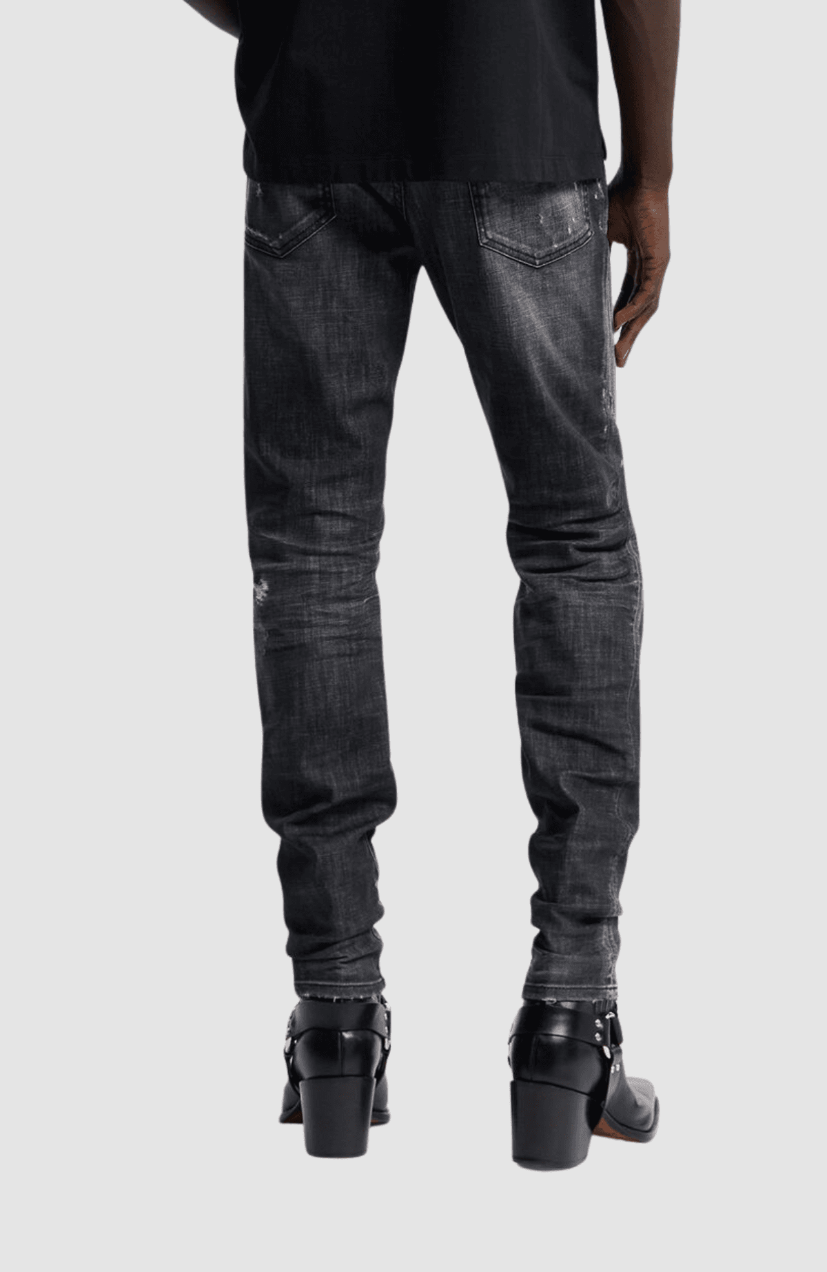 Black Fog Wash Teddy Jeans