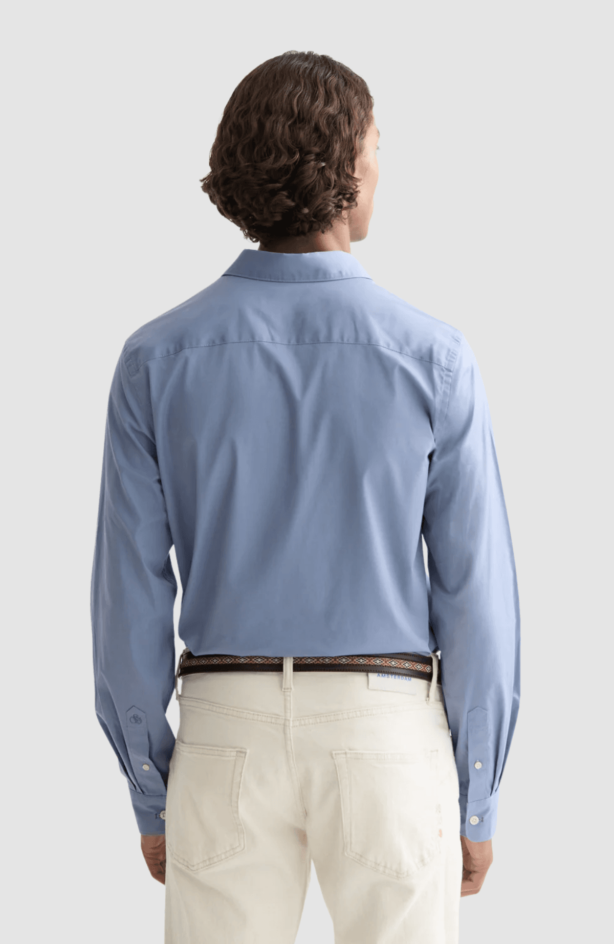 Seasonal core cotton poplin slim-fit shirt