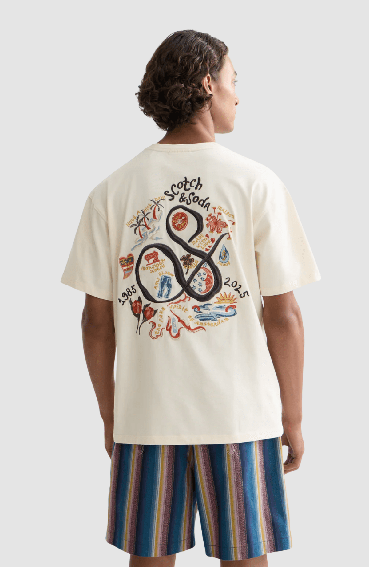 The 40th anniversary relaxed-fit embroidery T-shirt