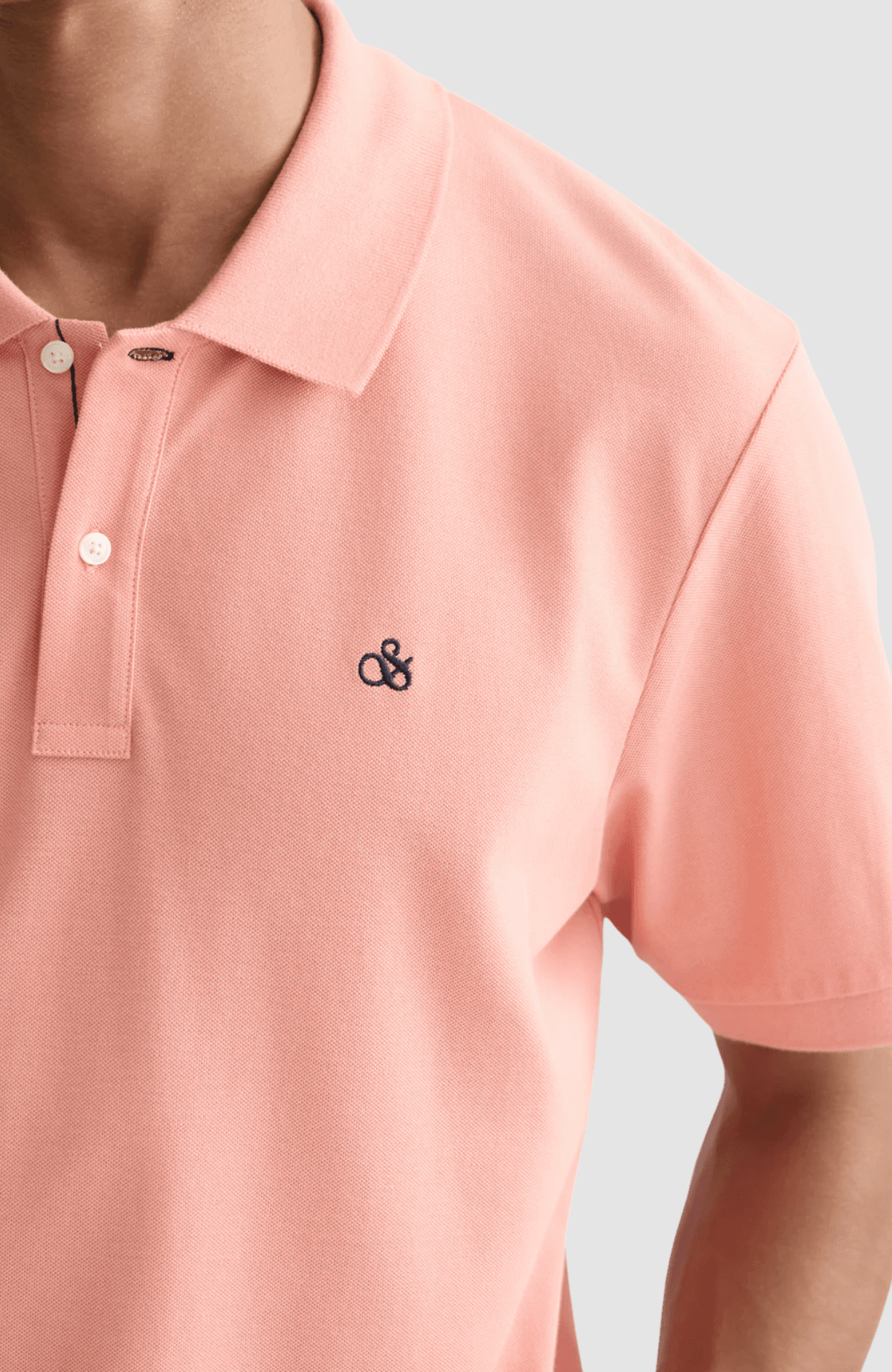 Seasonal core pique chest logo polo