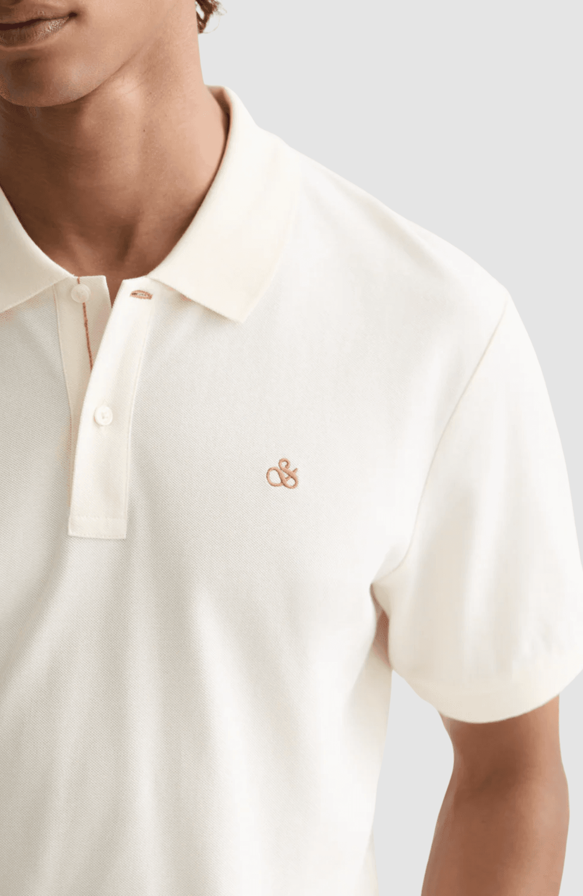 Seasonal core pique chest logo polo