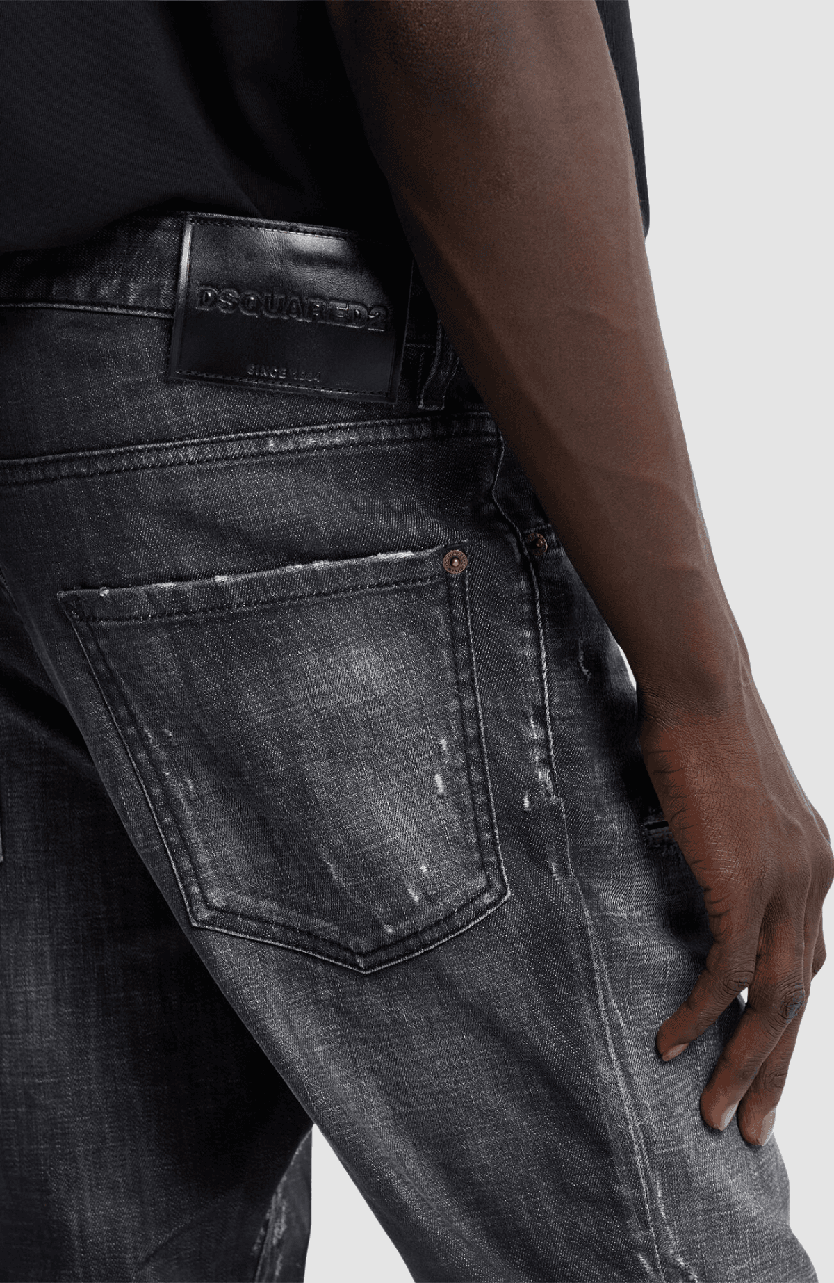 Black Fog Wash Teddy Jeans