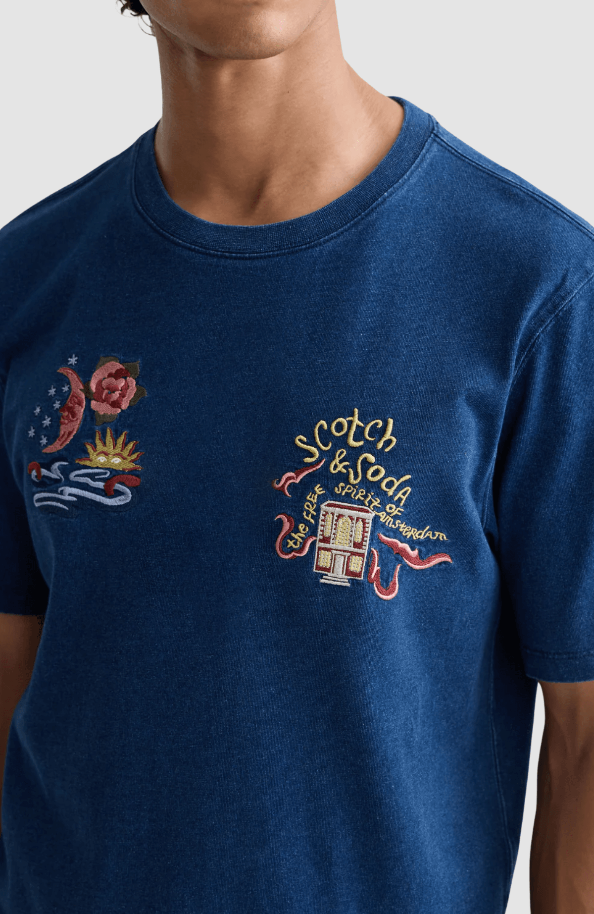 The 40th anniversary heroes relaxed-fit indigo T-shirt