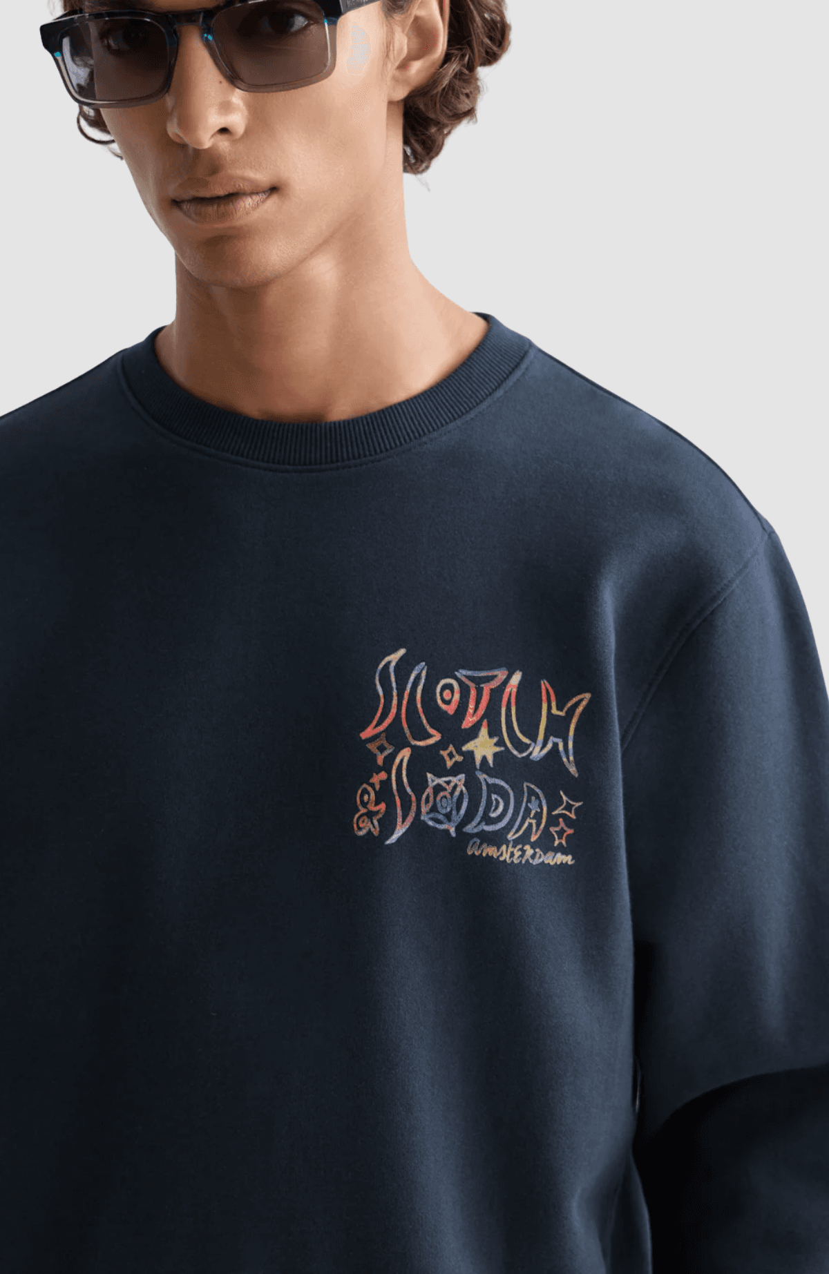 Front and back artwork regular-fit sweatshirt
