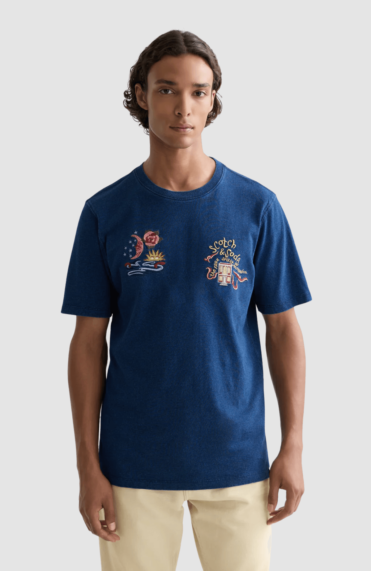 The 40th anniversary heroes relaxed-fit indigo T-shirt