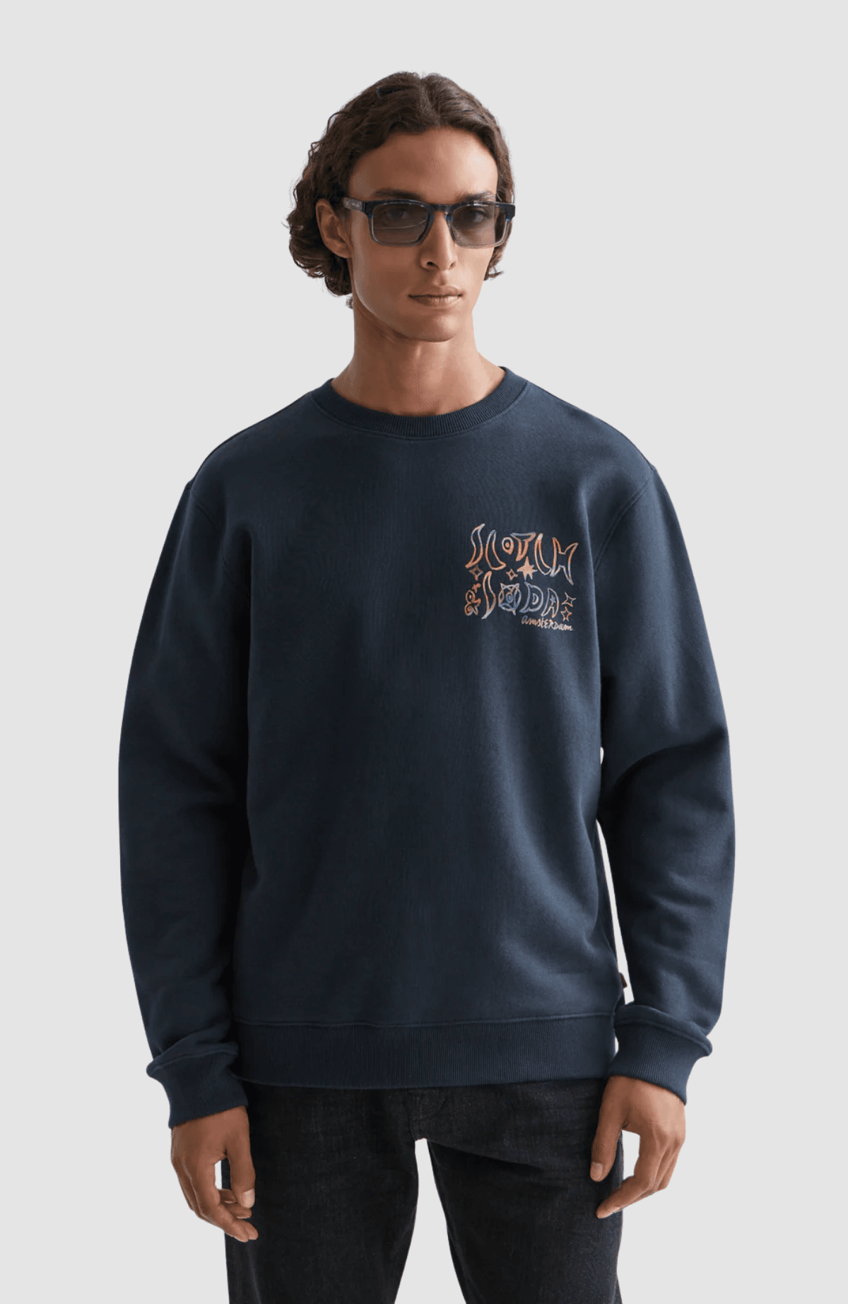 Front and back artwork regular-fit sweatshirt