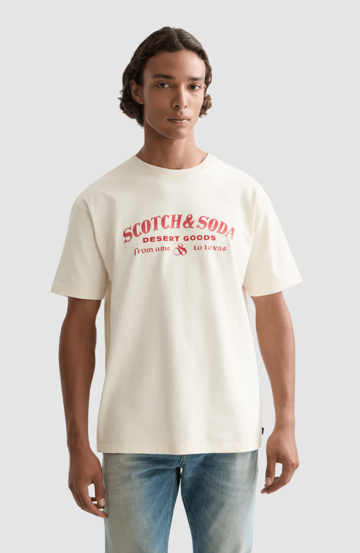 Front artwork relaxed-fit T-shirt